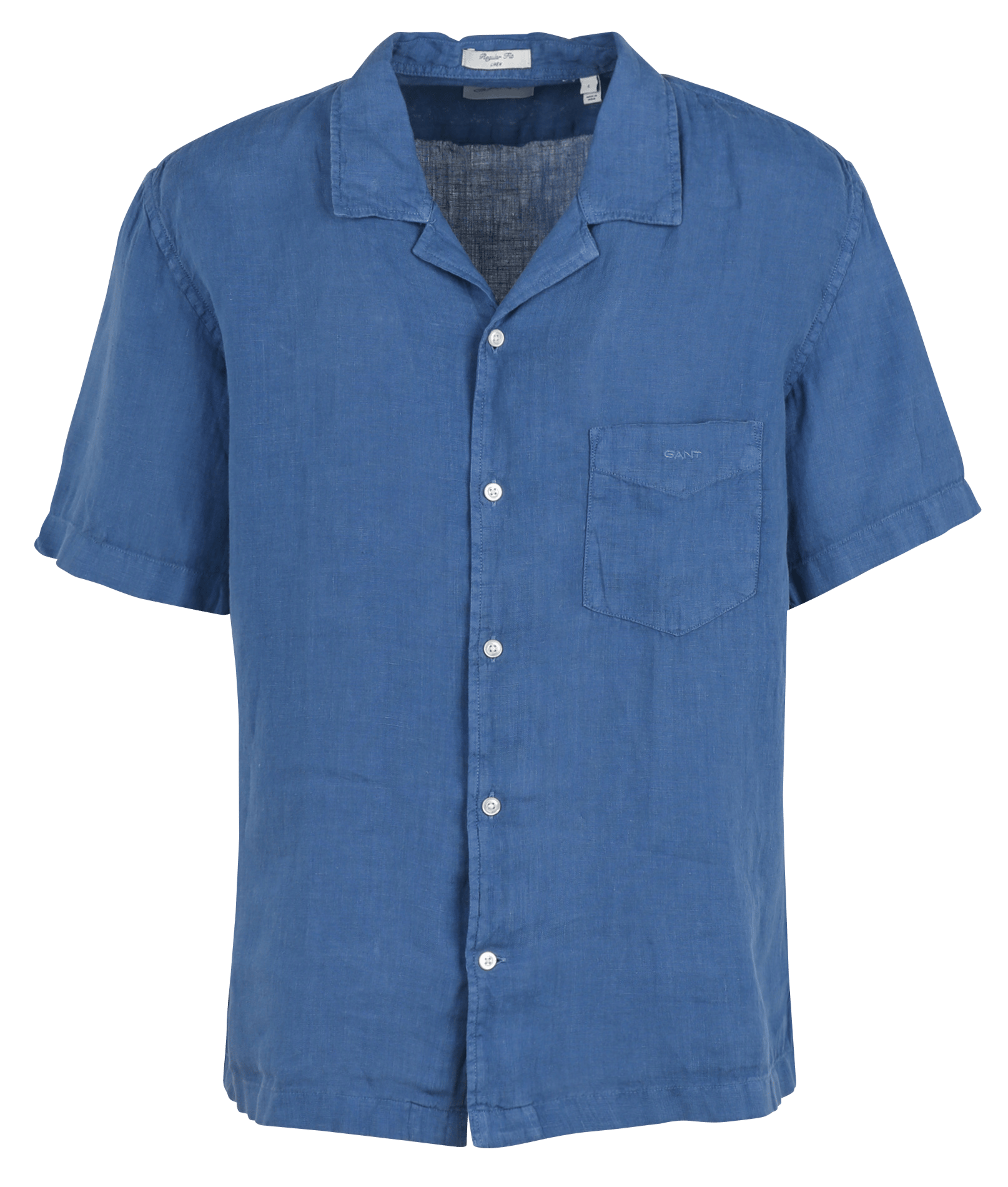 Geruit, linnen overhemd met klassieke kraag GANT