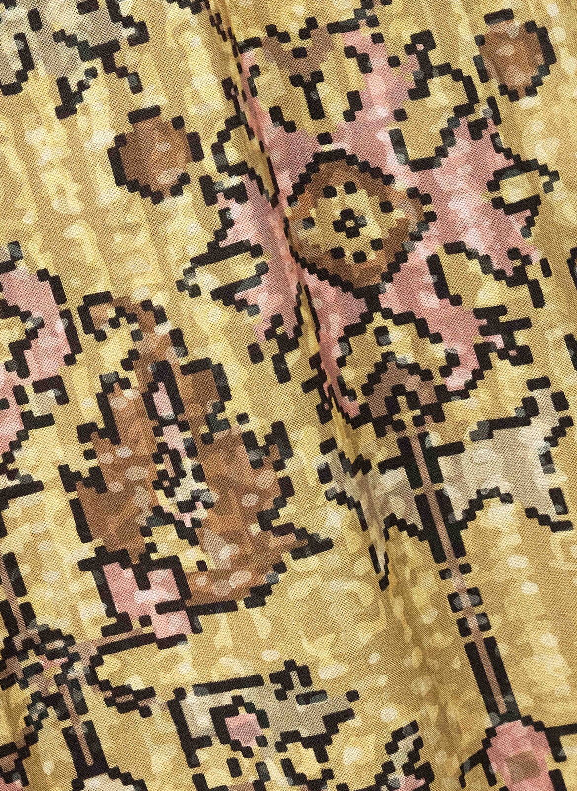 Pantalon large imprimé BA&SH Jaune