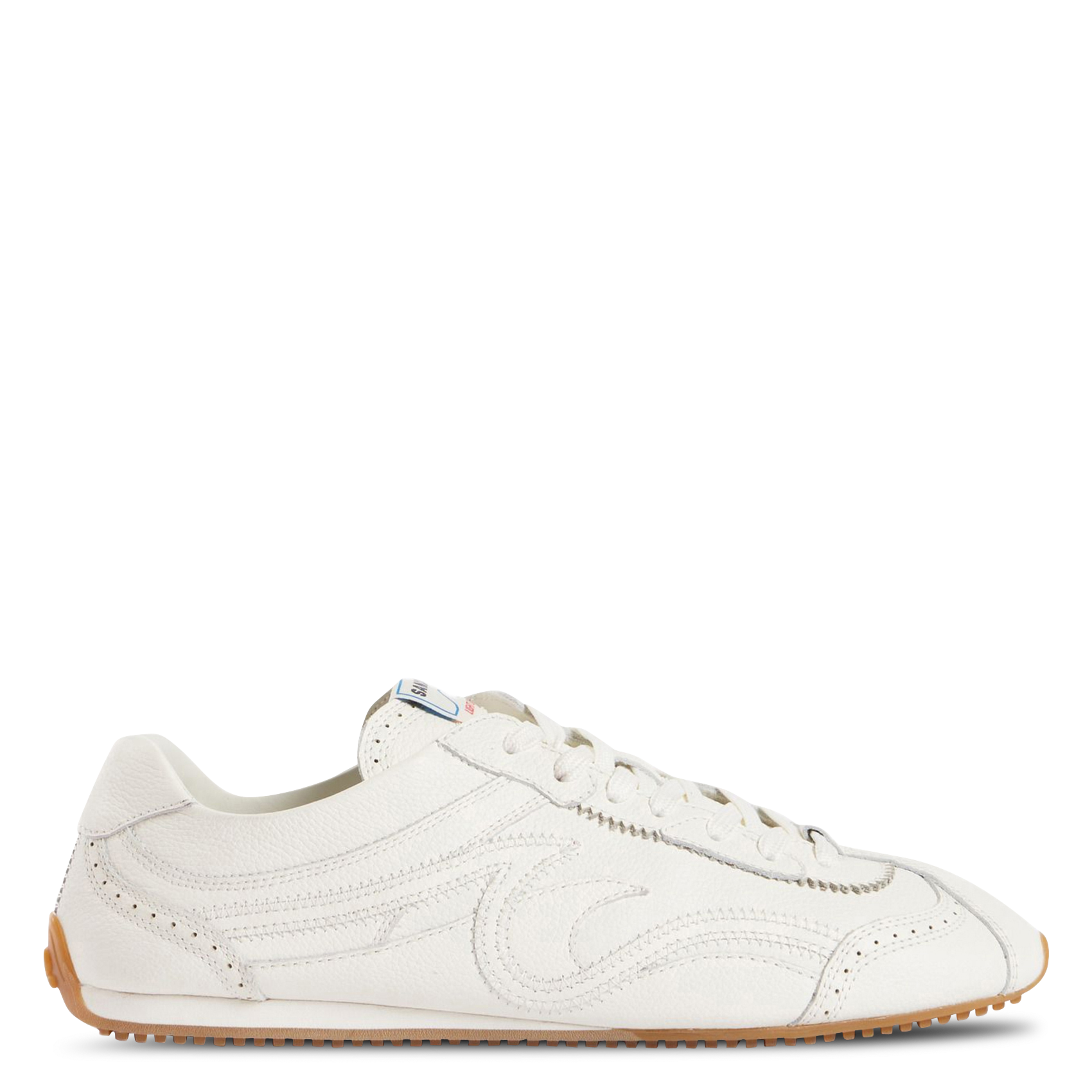 Baskets basses en cuir SANDRO Beige