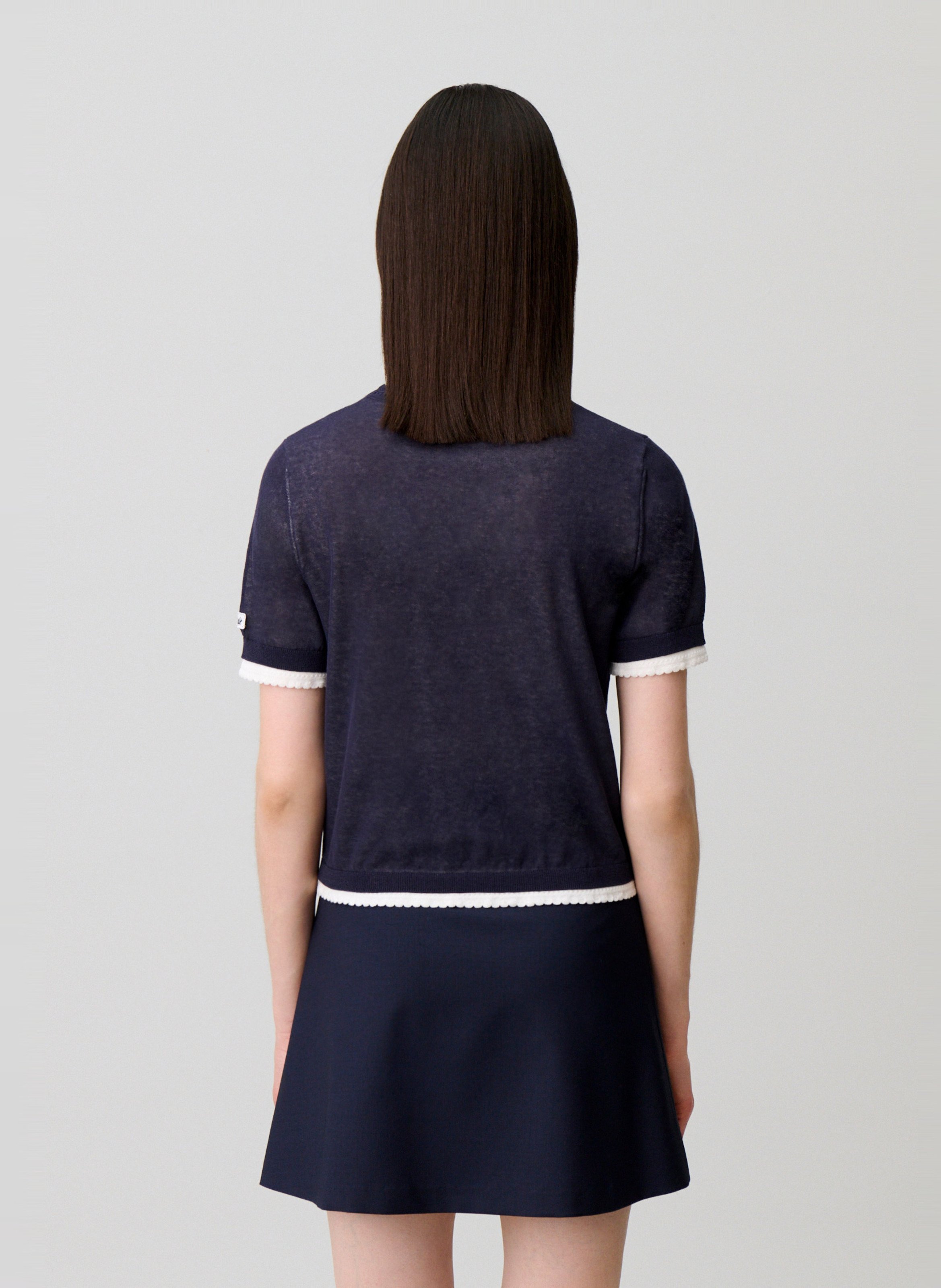 Rechte trui | katoenblend CLAUDIE PIERLOT Zwart