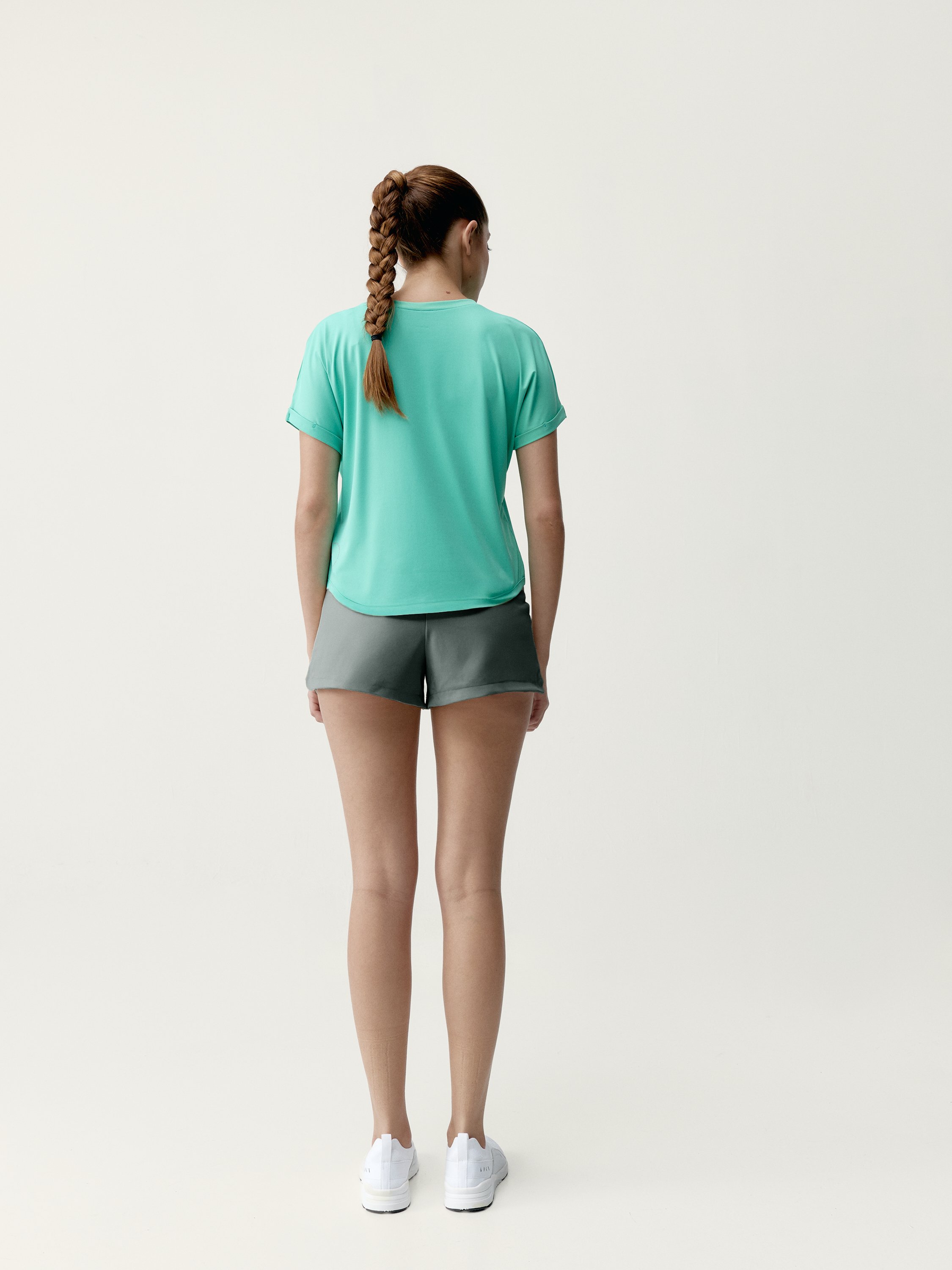 Short-sleeved azami t-shirt | Blue BORN Women