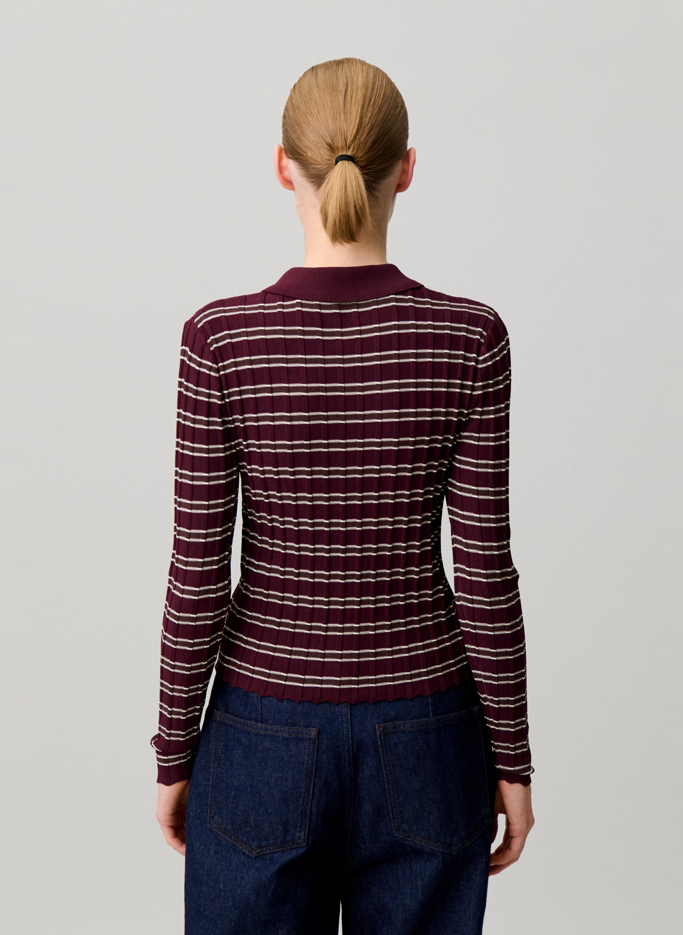 Pull col polo CLAUDIE PIERLOT Multicolore
