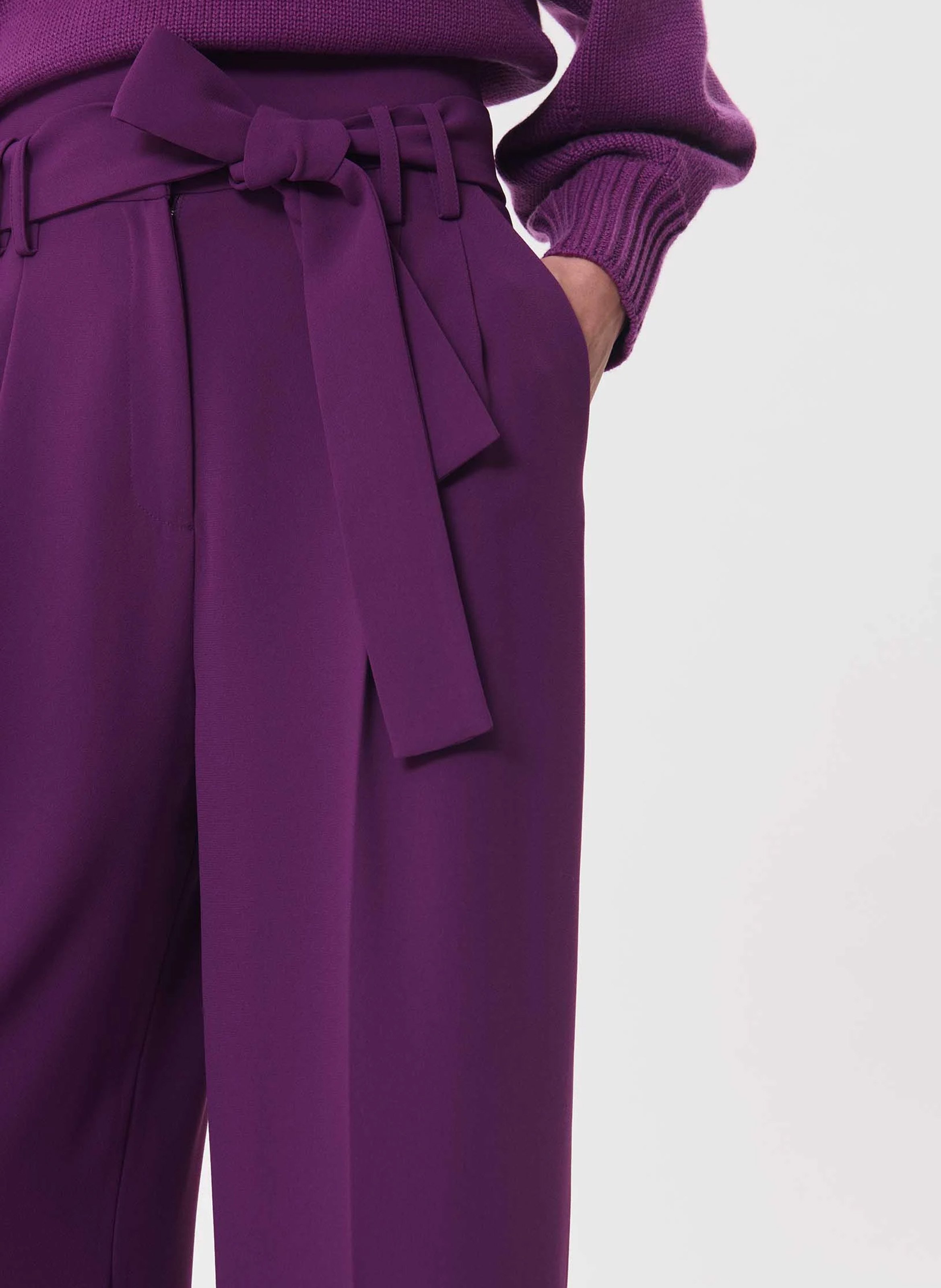 Wide flared trousers | Purple TARA JARMON Women