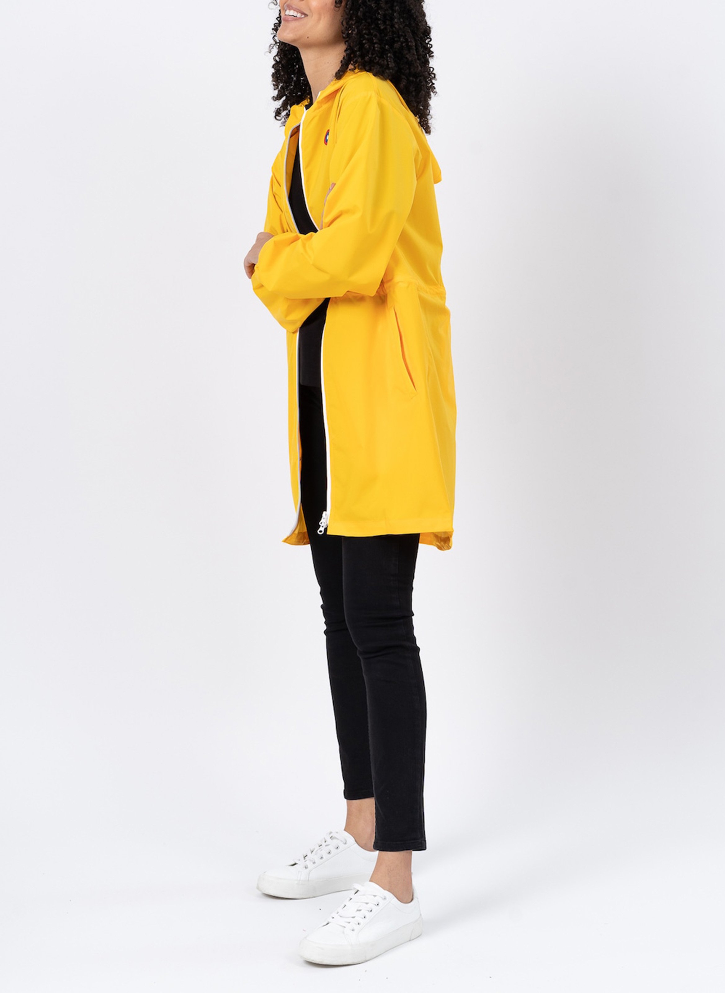 Imperméable long à capuche convertible  FLOTTE Jaune