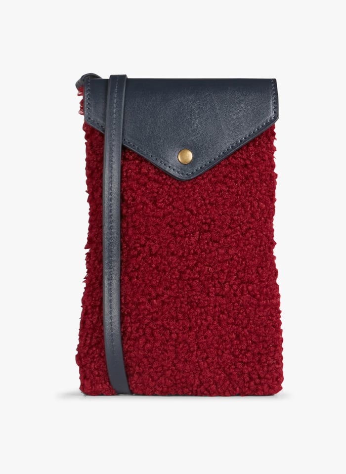 Burgundy red clutch bag hot sale