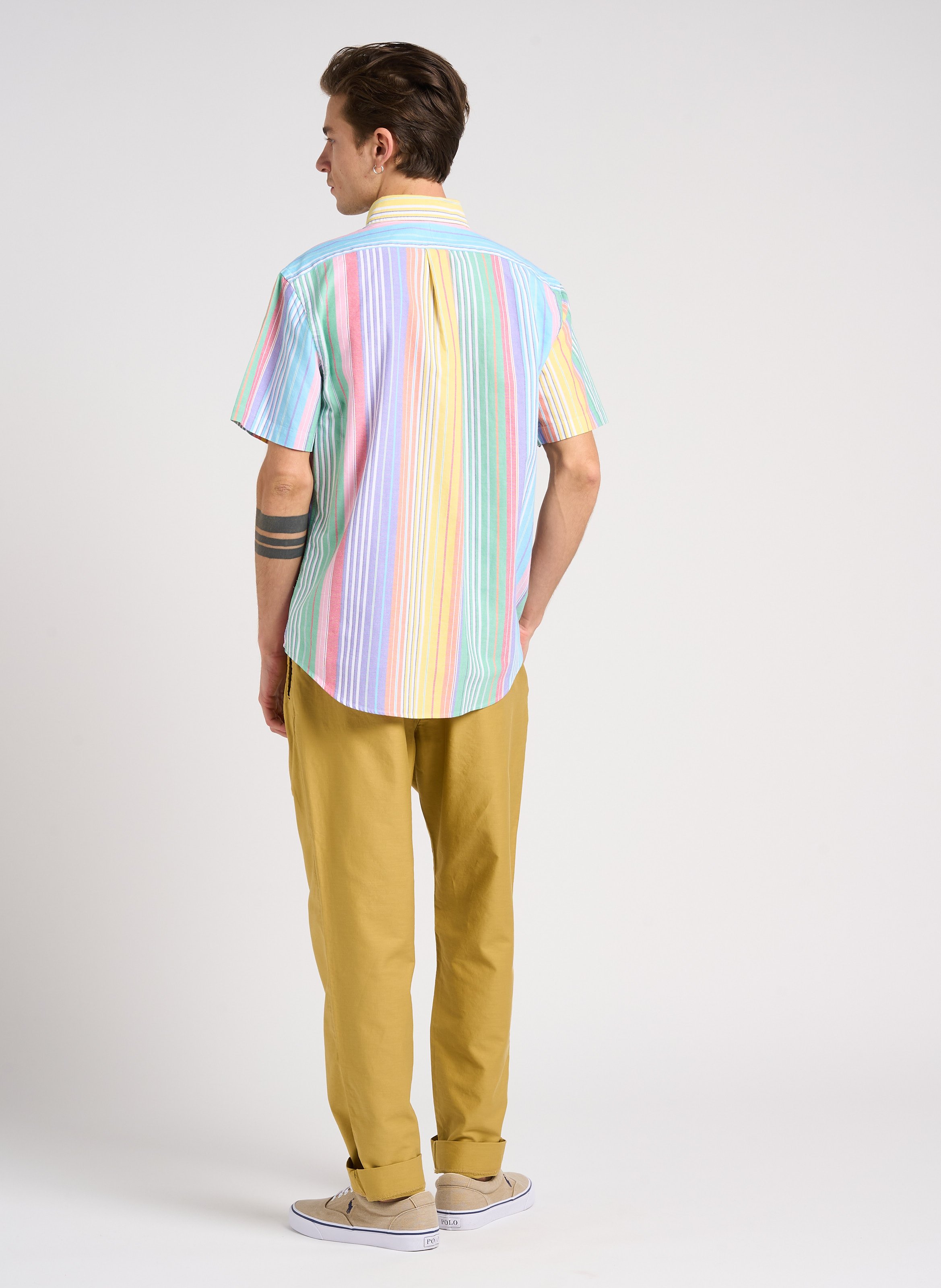 Straight-leg cotton pants PAUL SMITH Khaki