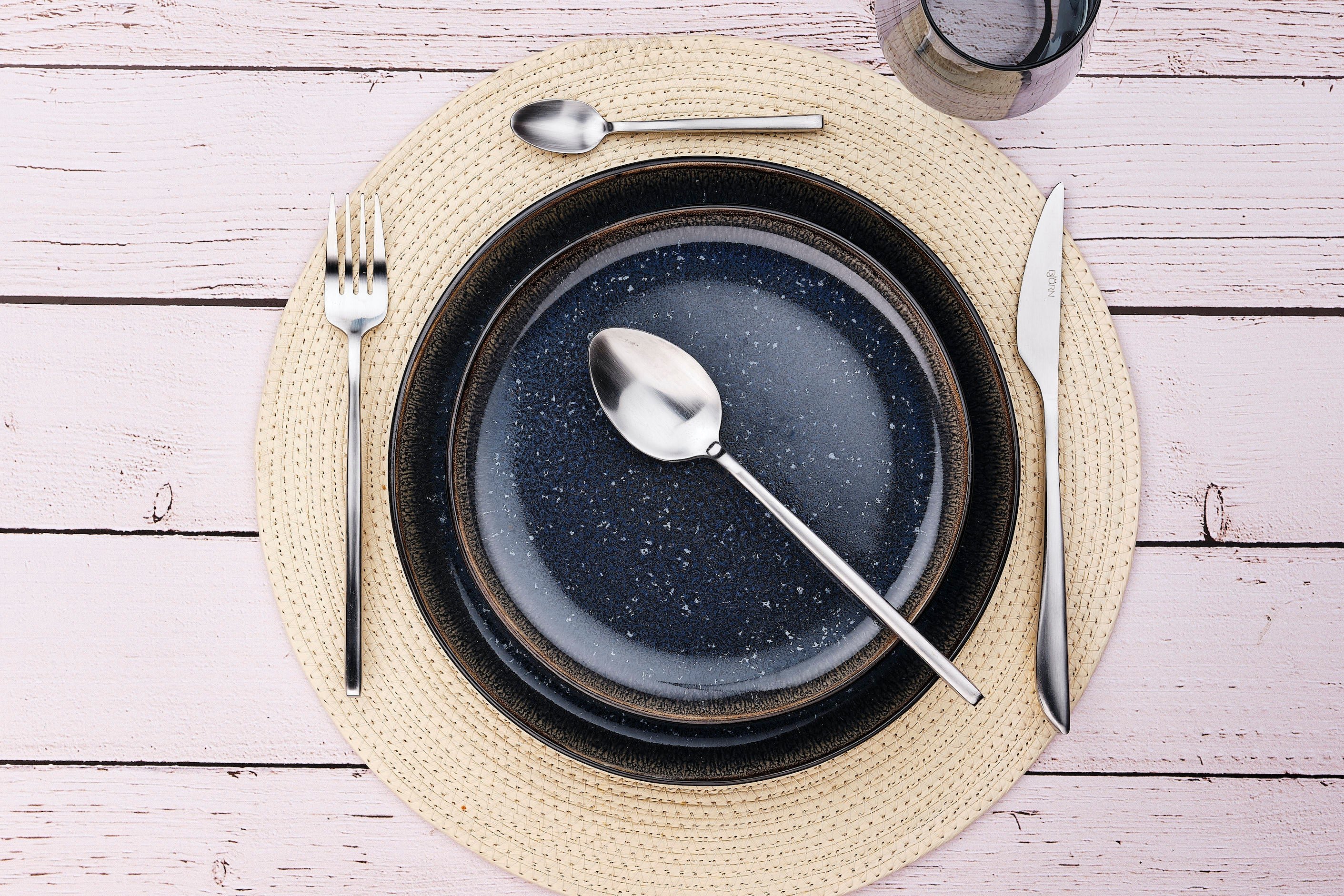 Set of 6 small spoons BJORN Red