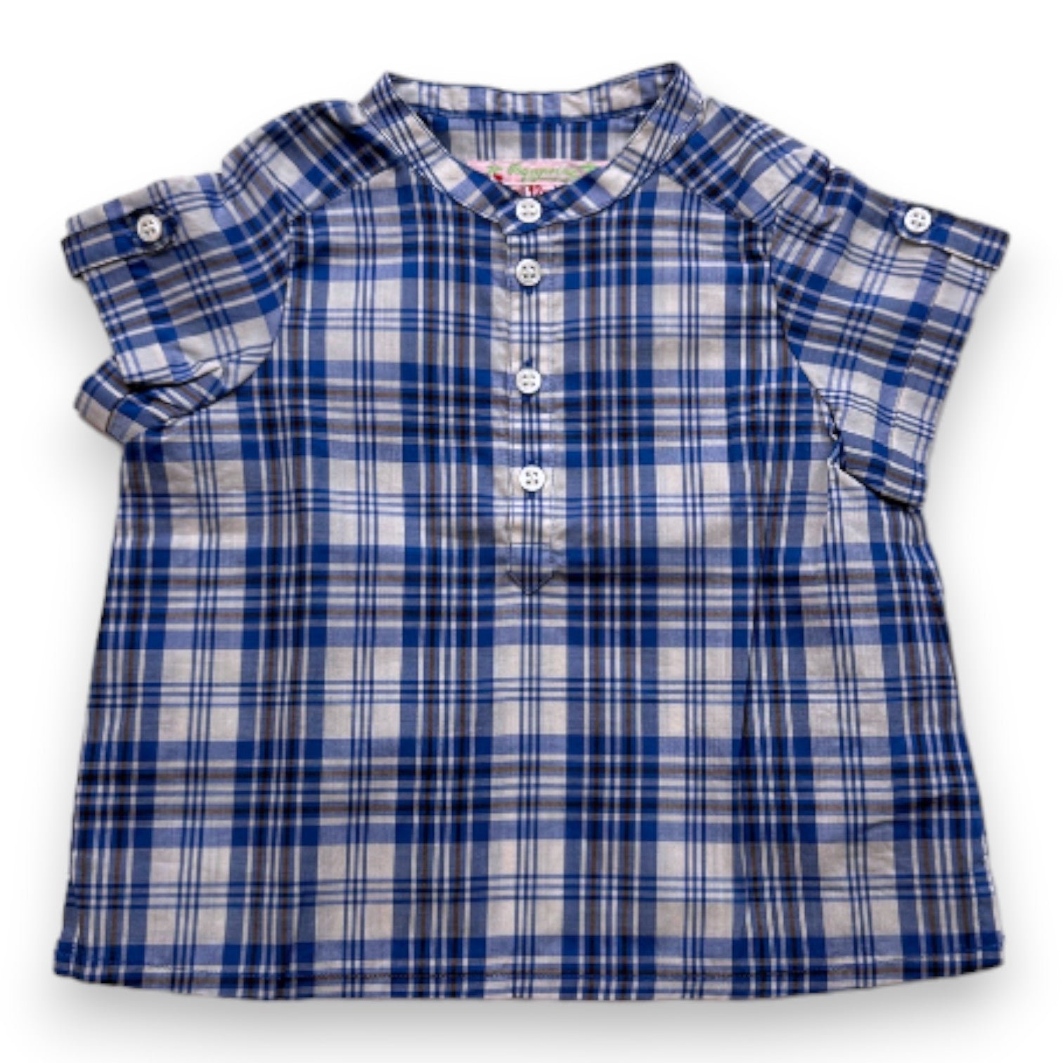 Blue baby shirt - 12 months BONPOINT - Seconde Main Blue