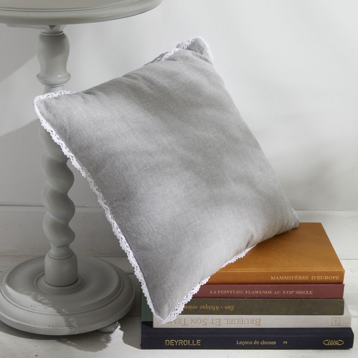 Removable cotton cushion TODAY LINGE DE MAISON Grey