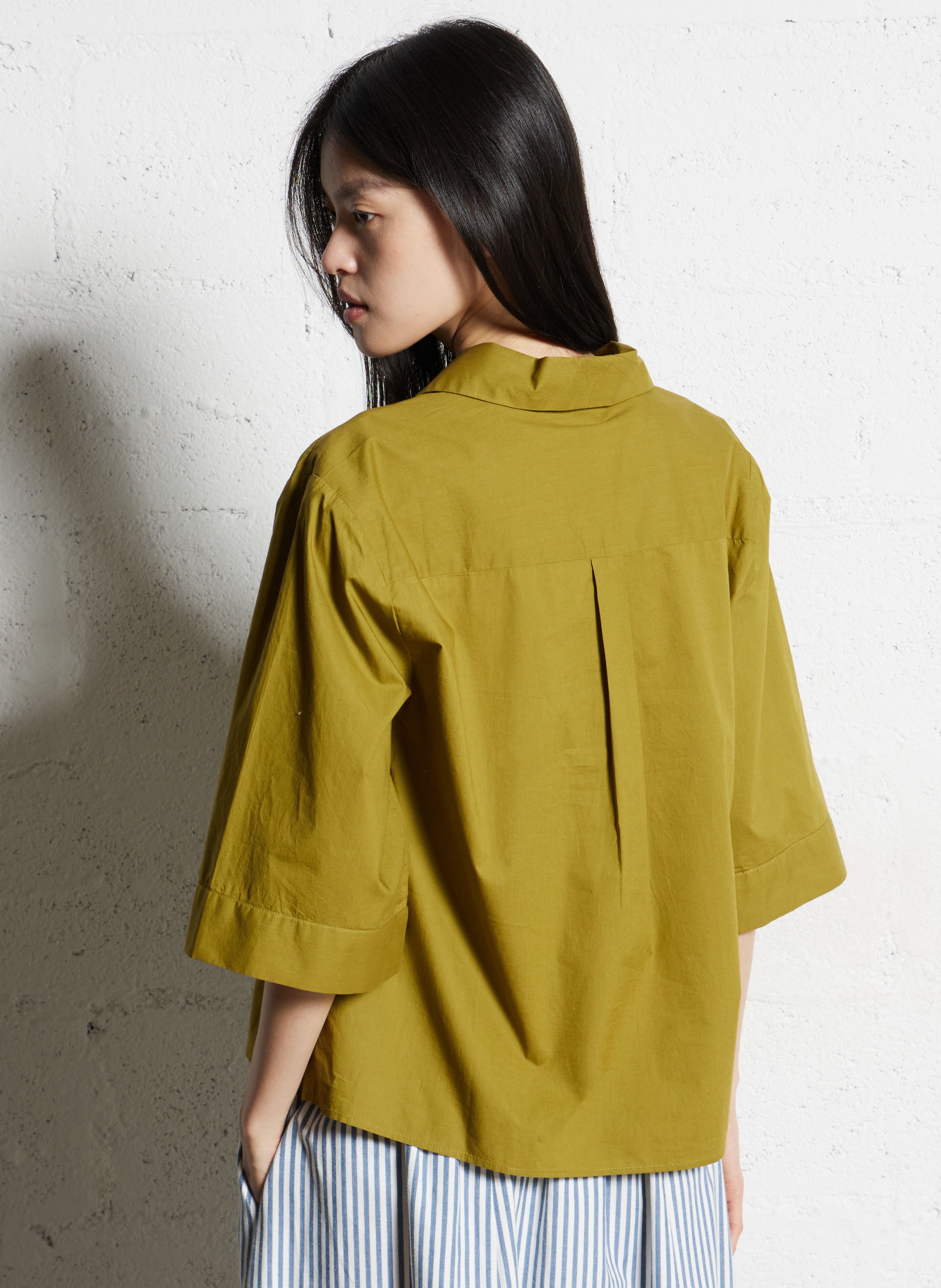 A-lijn blouse met korte mouwen BELLEPIECE Groen