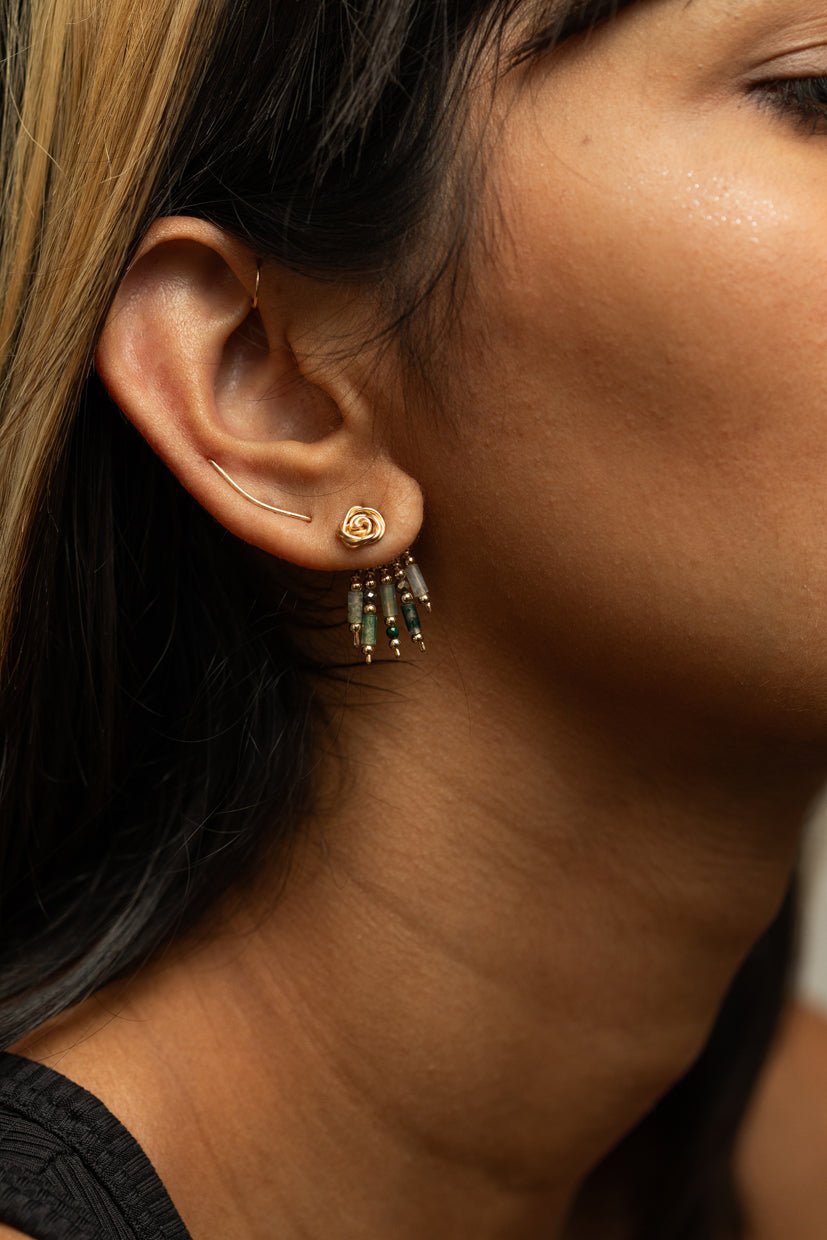 Rosa studs YAY Golden