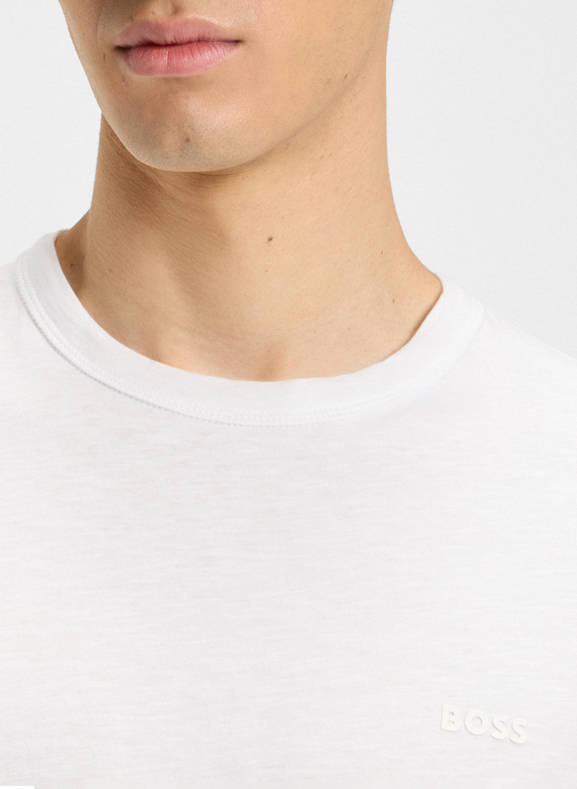 Camiliday round-neck sleeveless cotton top BOSS White