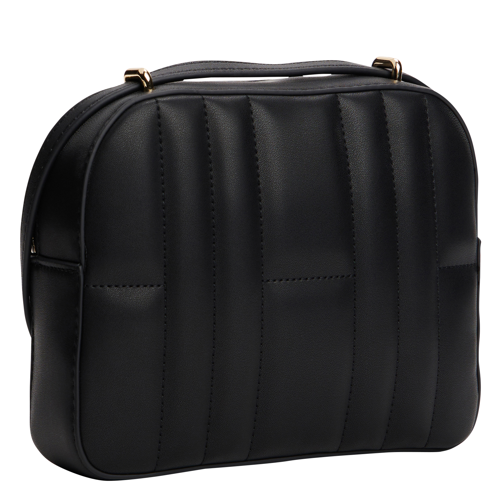 Sac bandoulière matelassé à monogramme TOMMY HILFIGER Noir