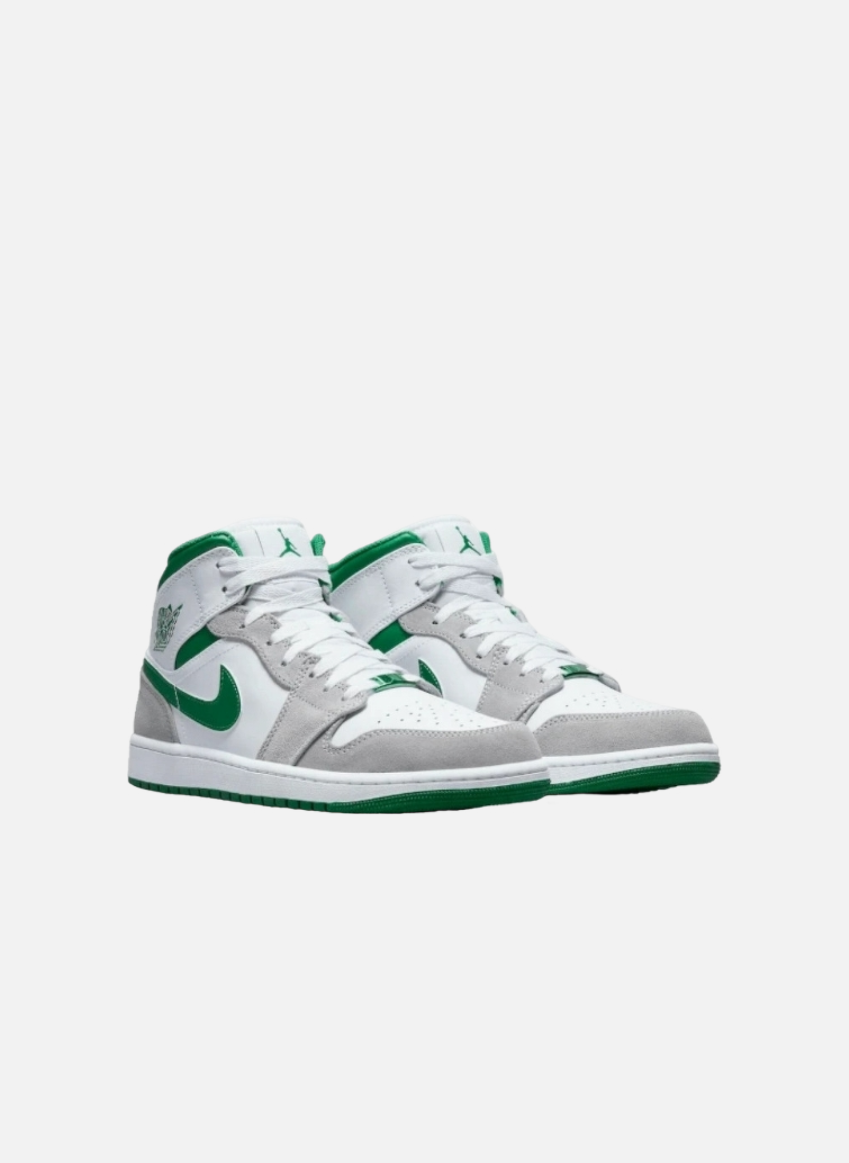 High-top leather sneakers Jordan Green