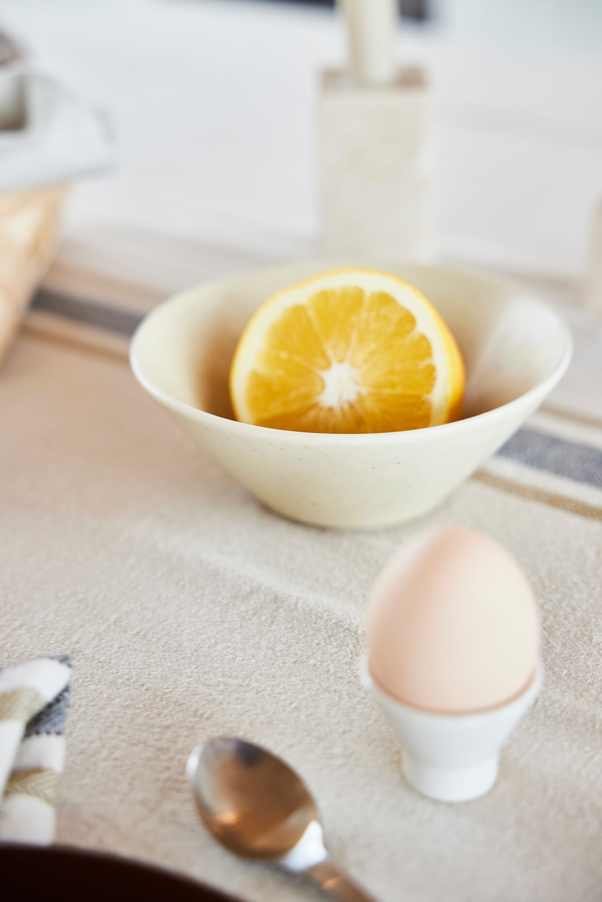 Stoneware bowl OYOY LIVING DESIGN Beige