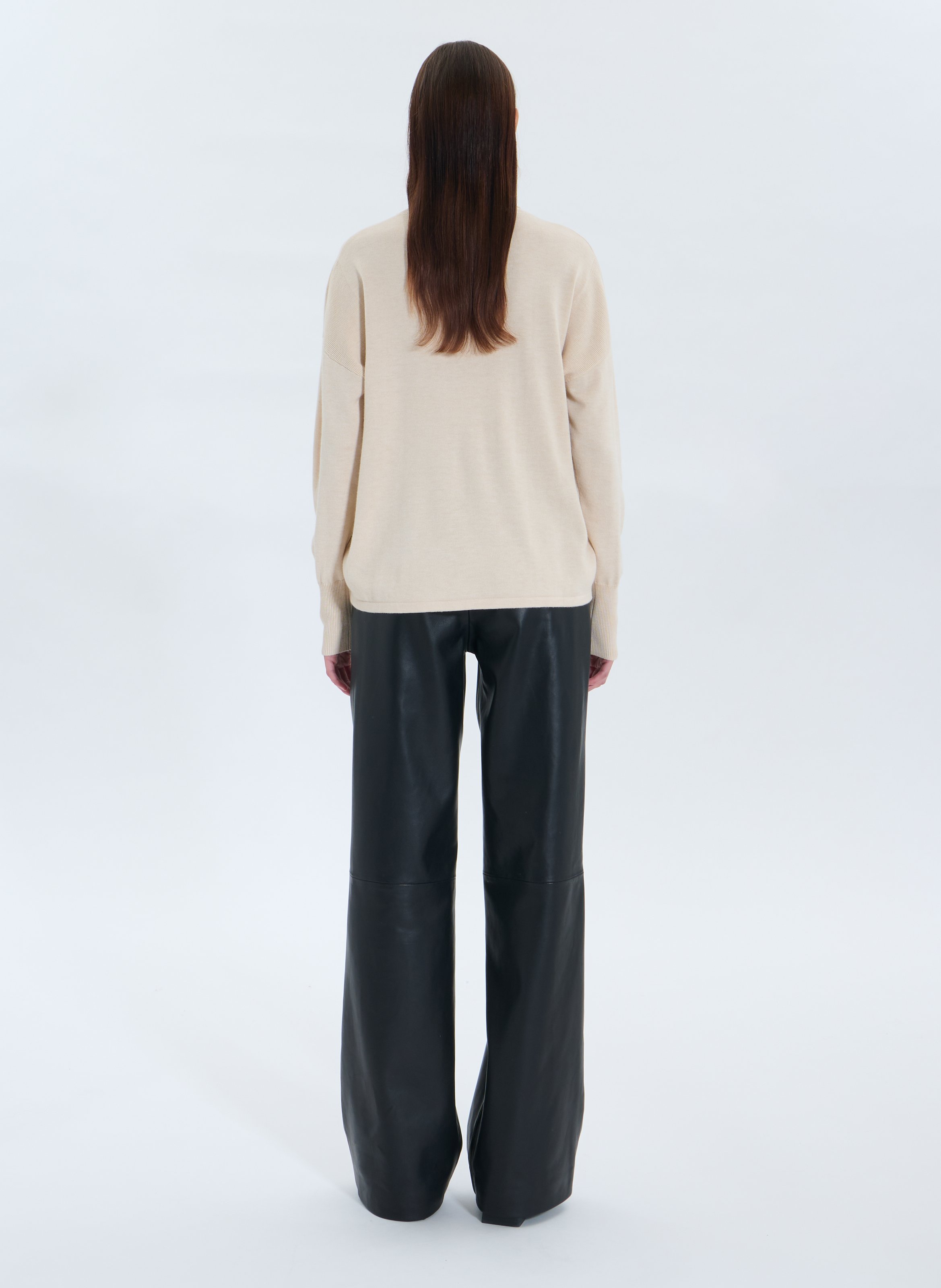 Elena high-neck sweater ZAPA Beige