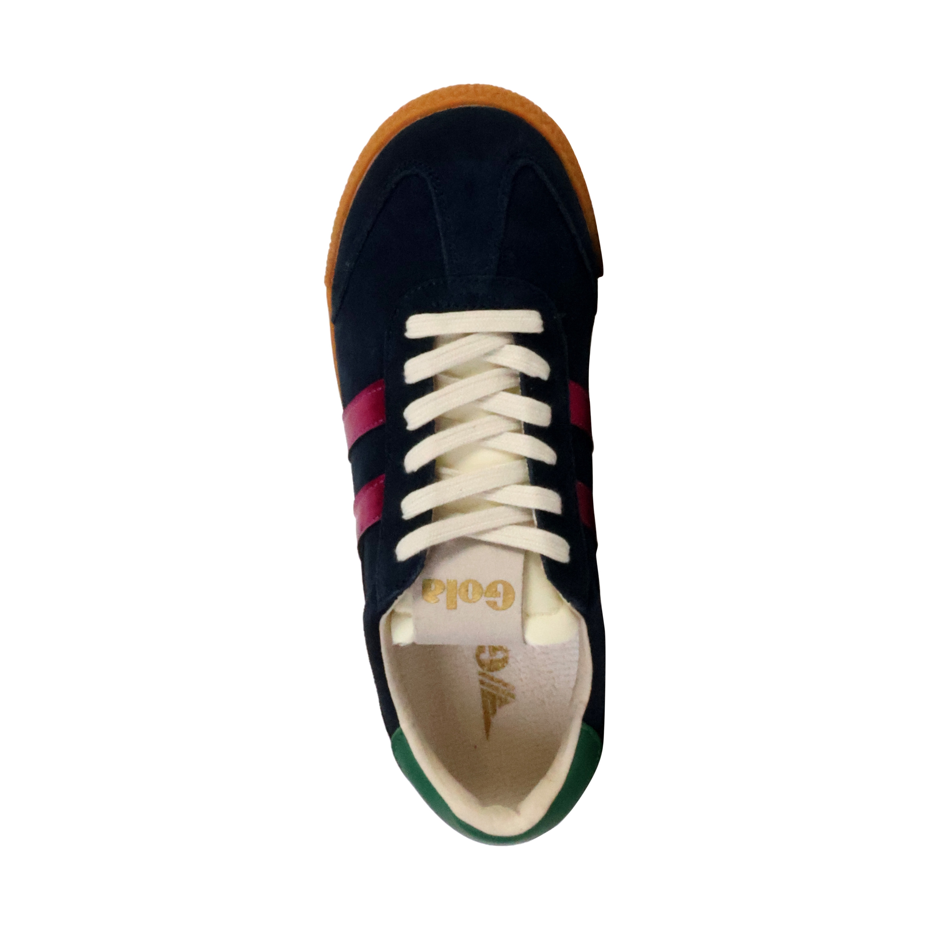 Leather sneakers with glitz detail GOLA Blue