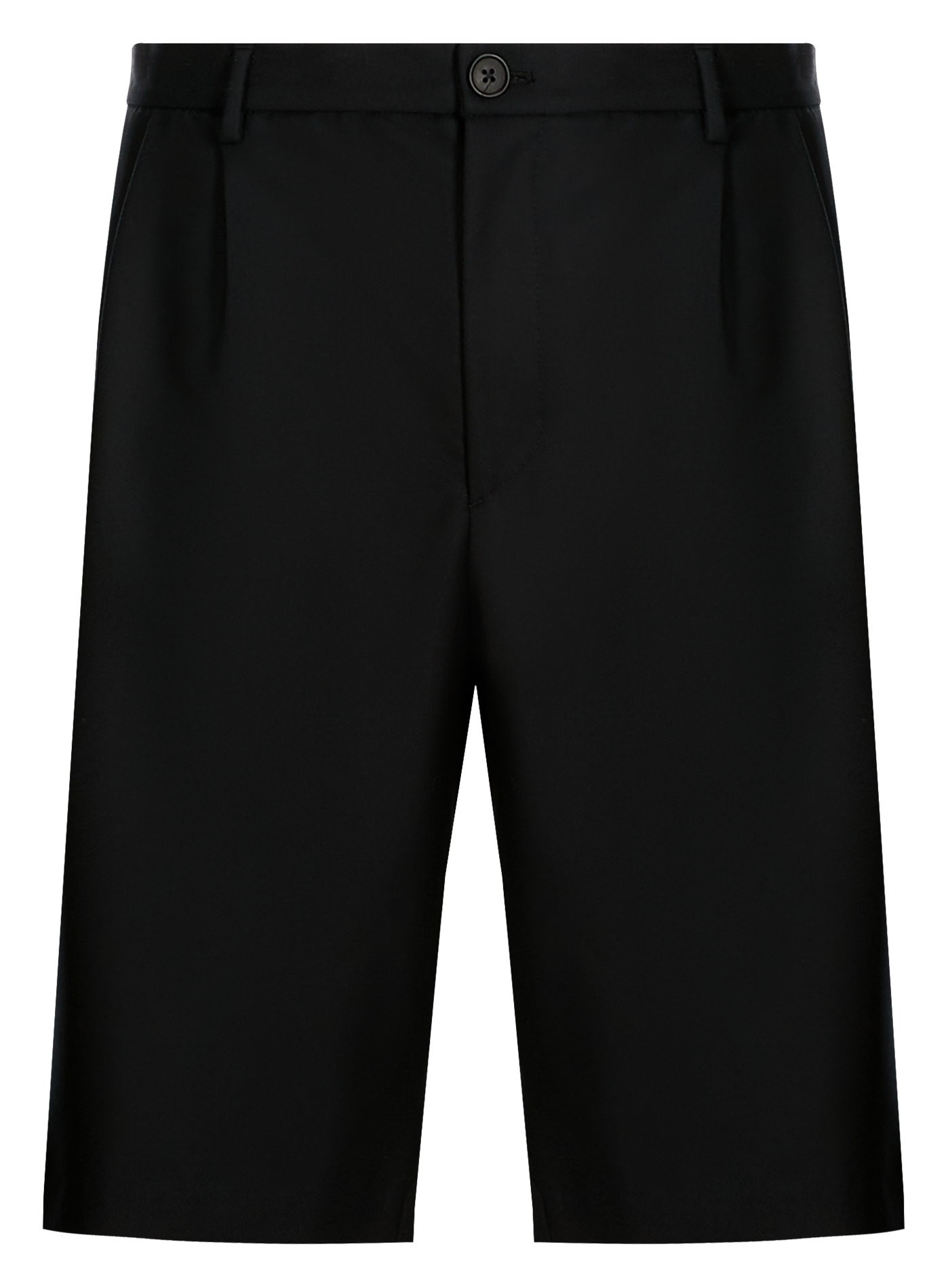 Straight wool Bermuda shorts SAISON 1865 Black
