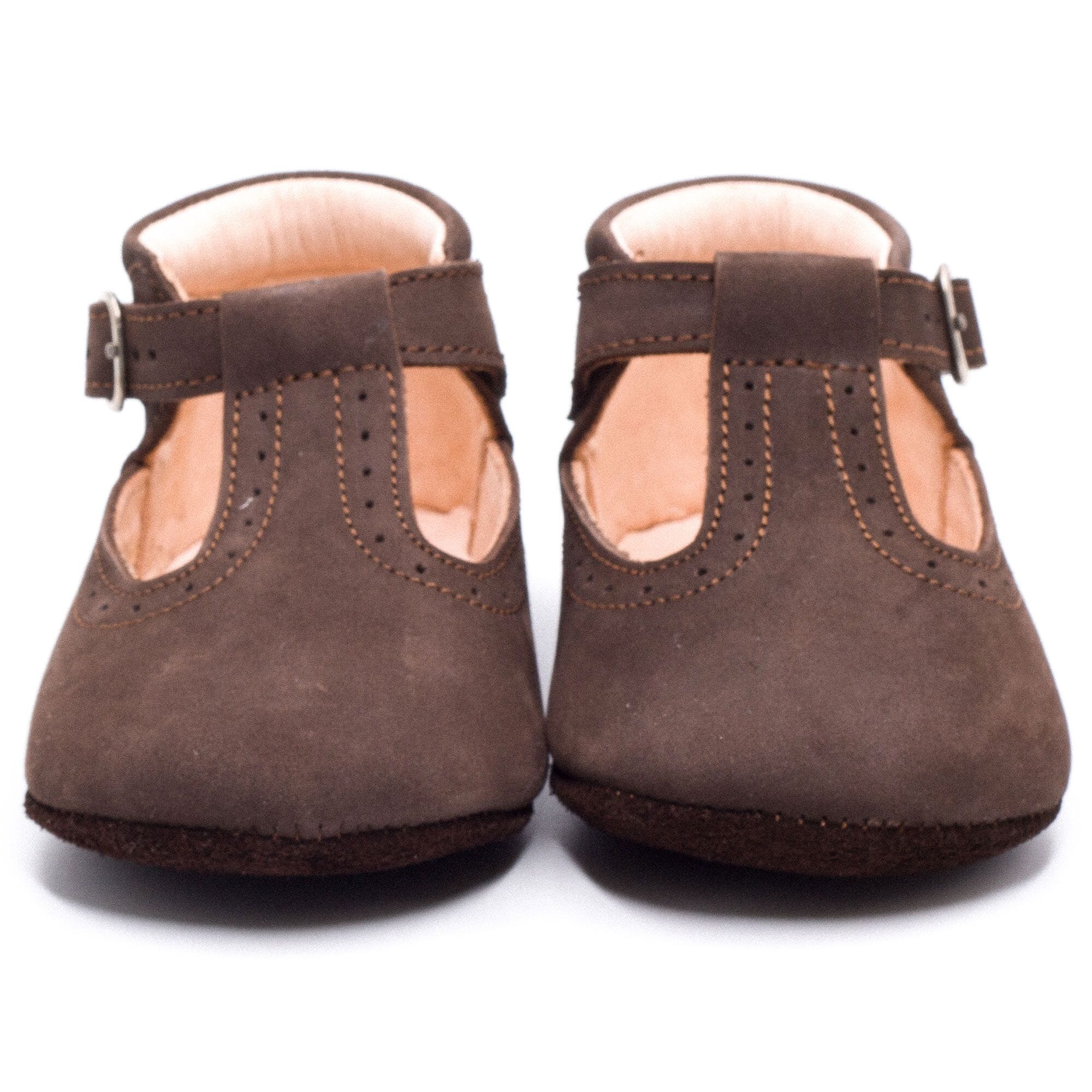 Baby leather bootie Boni & Sidonie Brown