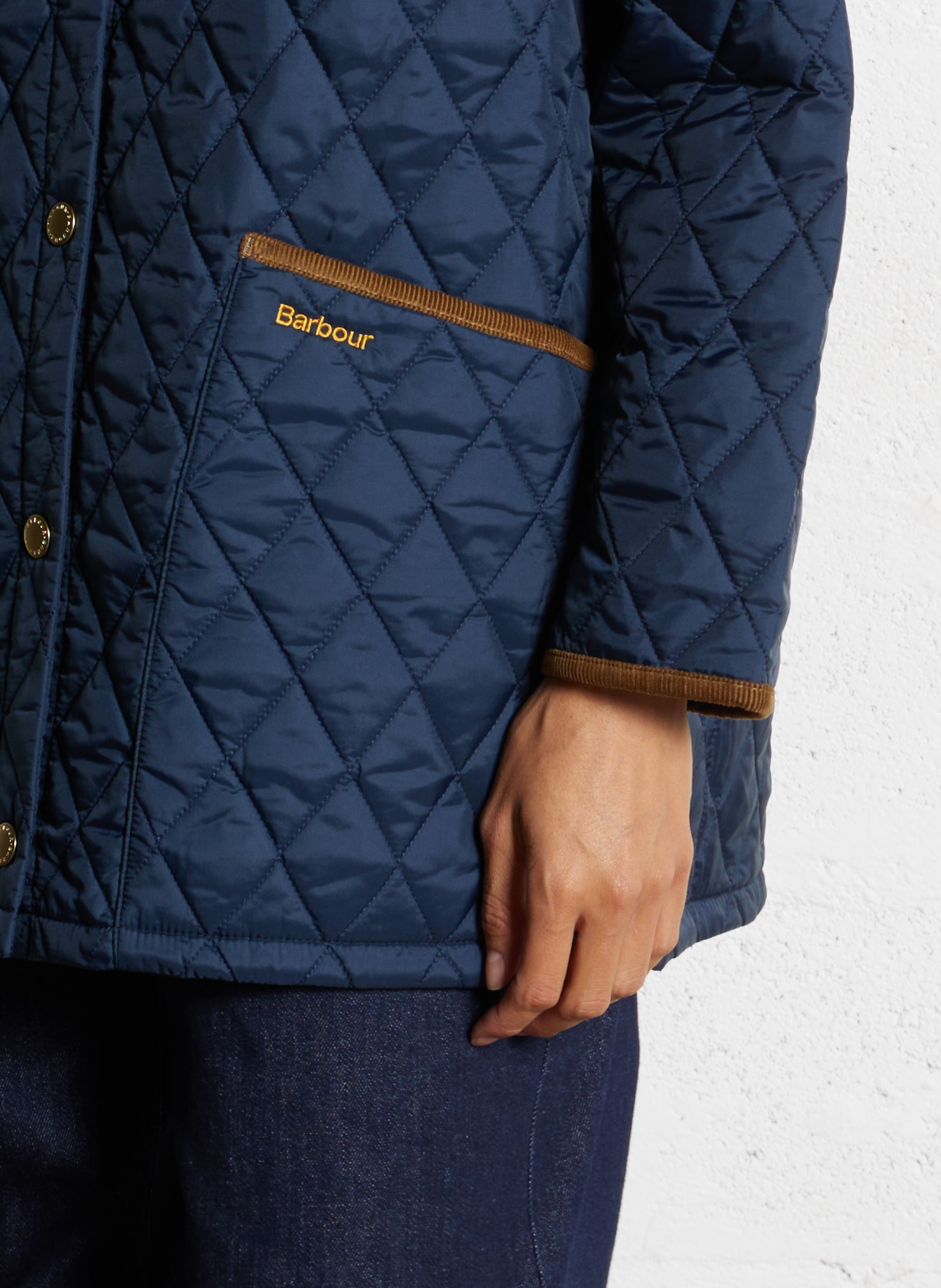 Blouson matelassé col classique  BARBOUR Bleu