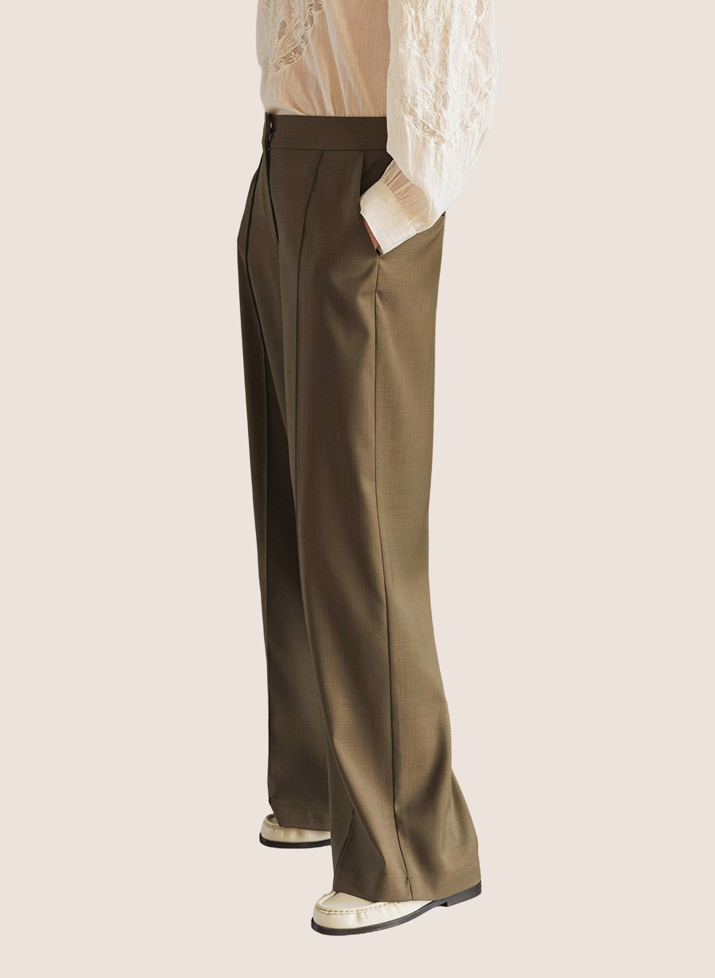 Carrot trousers INDI & COLD Brown