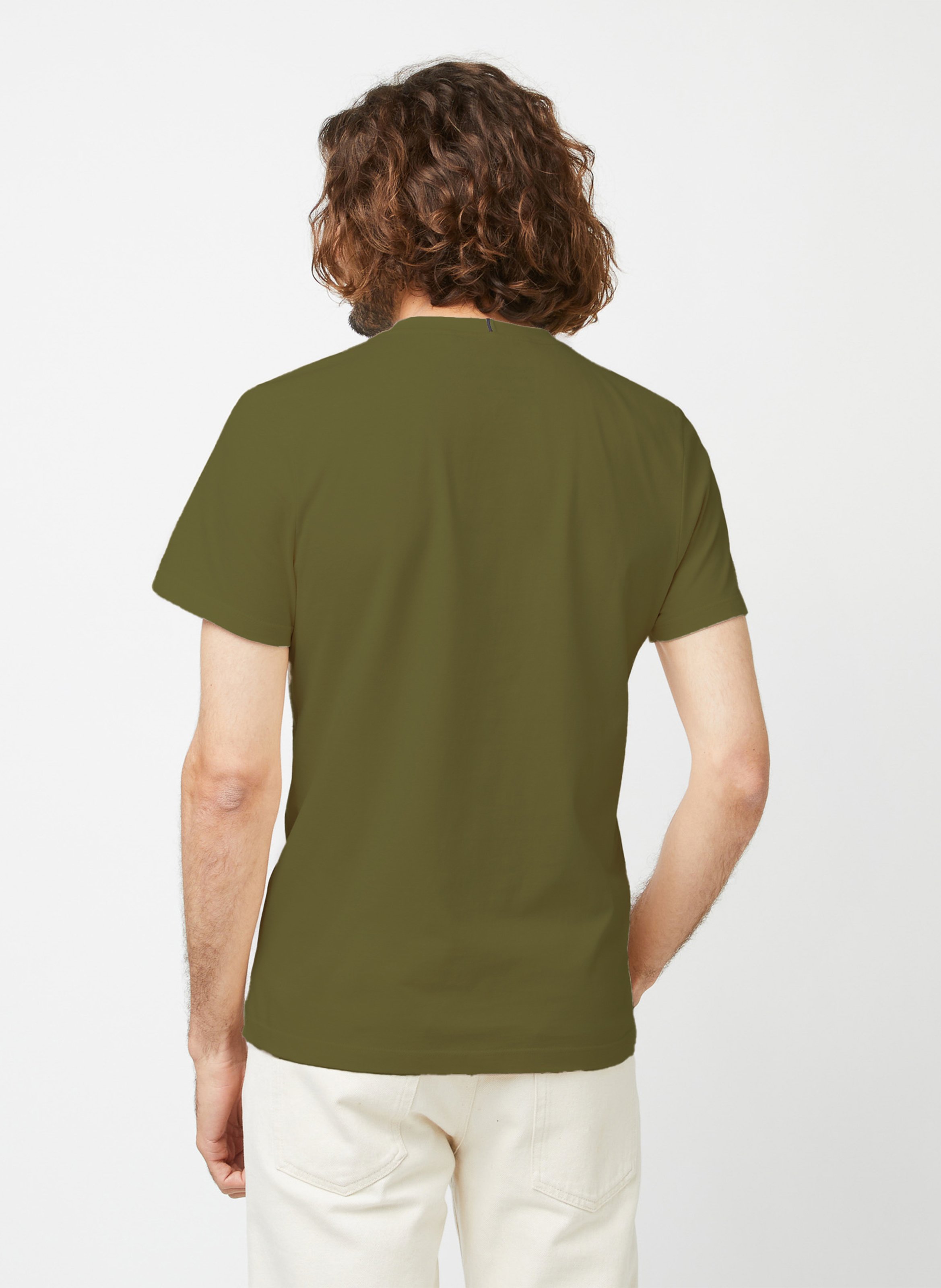 Gerade geschnittenes T-Shirt aus Baumwoll-Mix FAGUO Grun