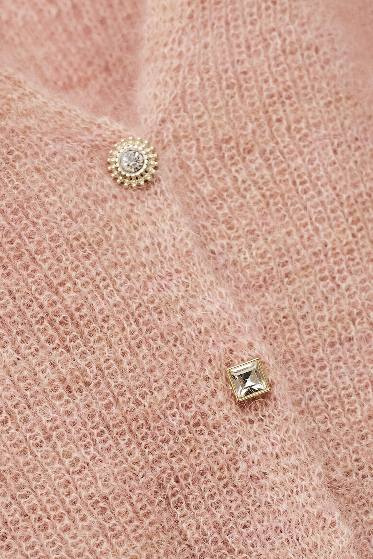 Pull droit col rond en maille BA&SH Rose