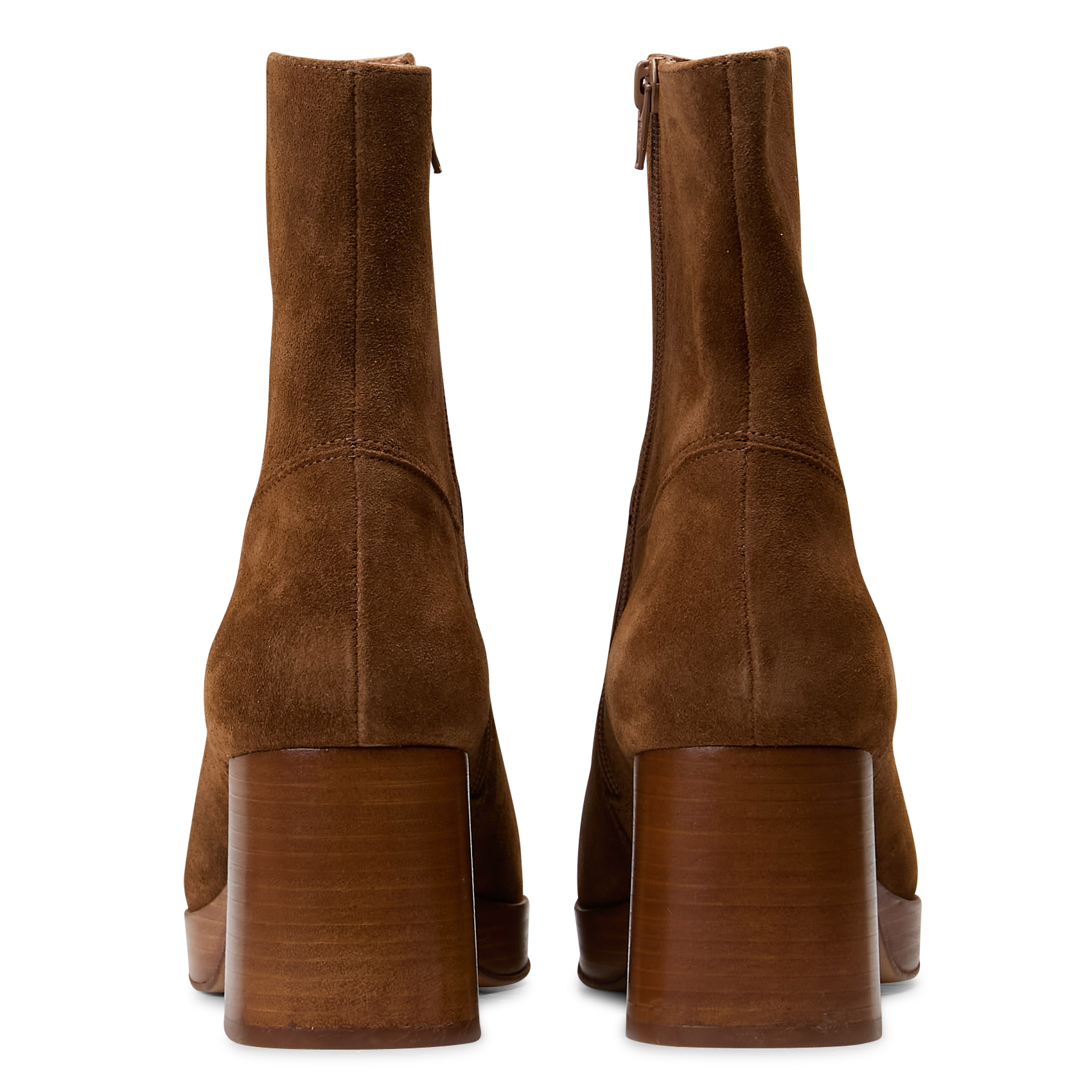 Enkellaarzen van veloursleer MELLOW YELLOW Bruin