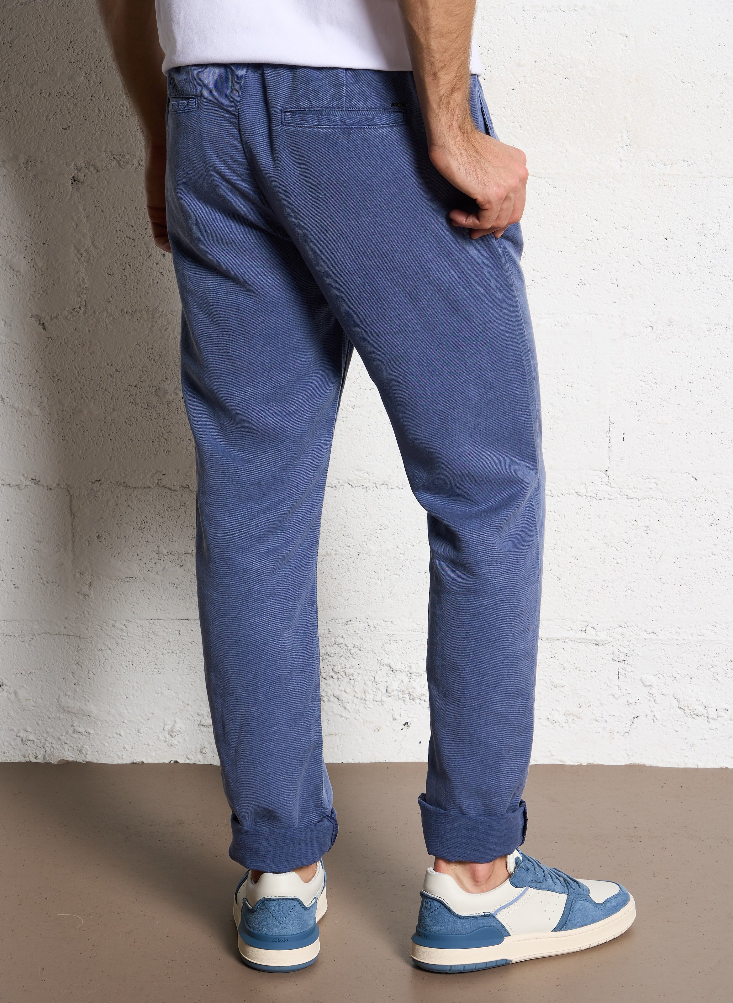 Pantalon droit IKKS Bleu