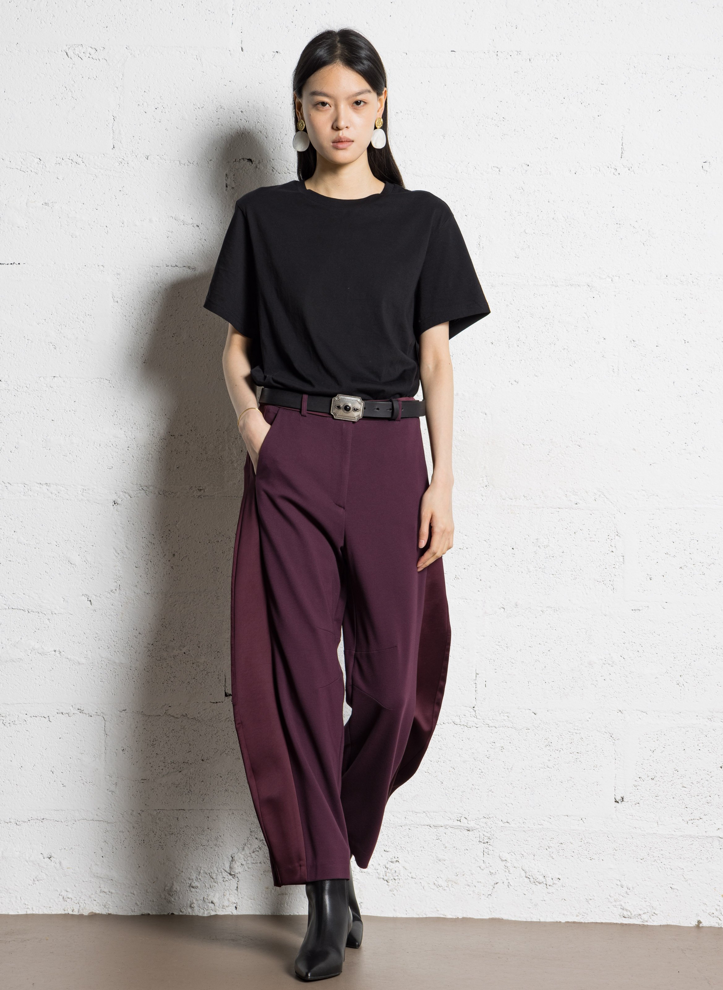 - Buckle closure. - Width: 3 cm.  MKT Black