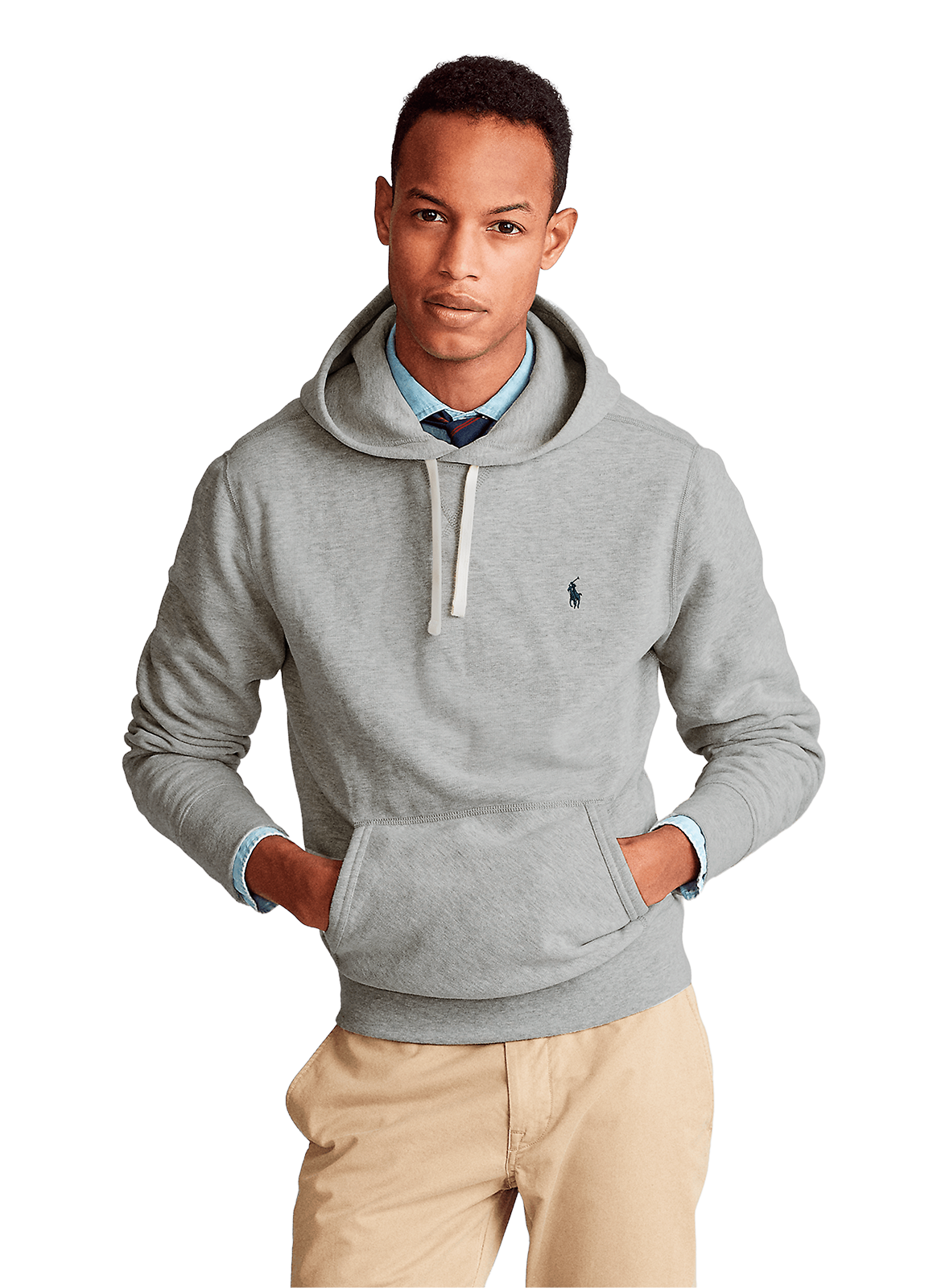 Kapuzensweatshirt aus Baumwolle, Regular Fit POLO RALPH LAUREN Grau
