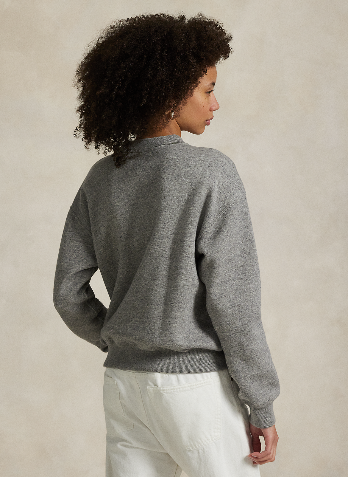 Cotton-mix round-neck sweatshirt POLO RALPH LAUREN Grey