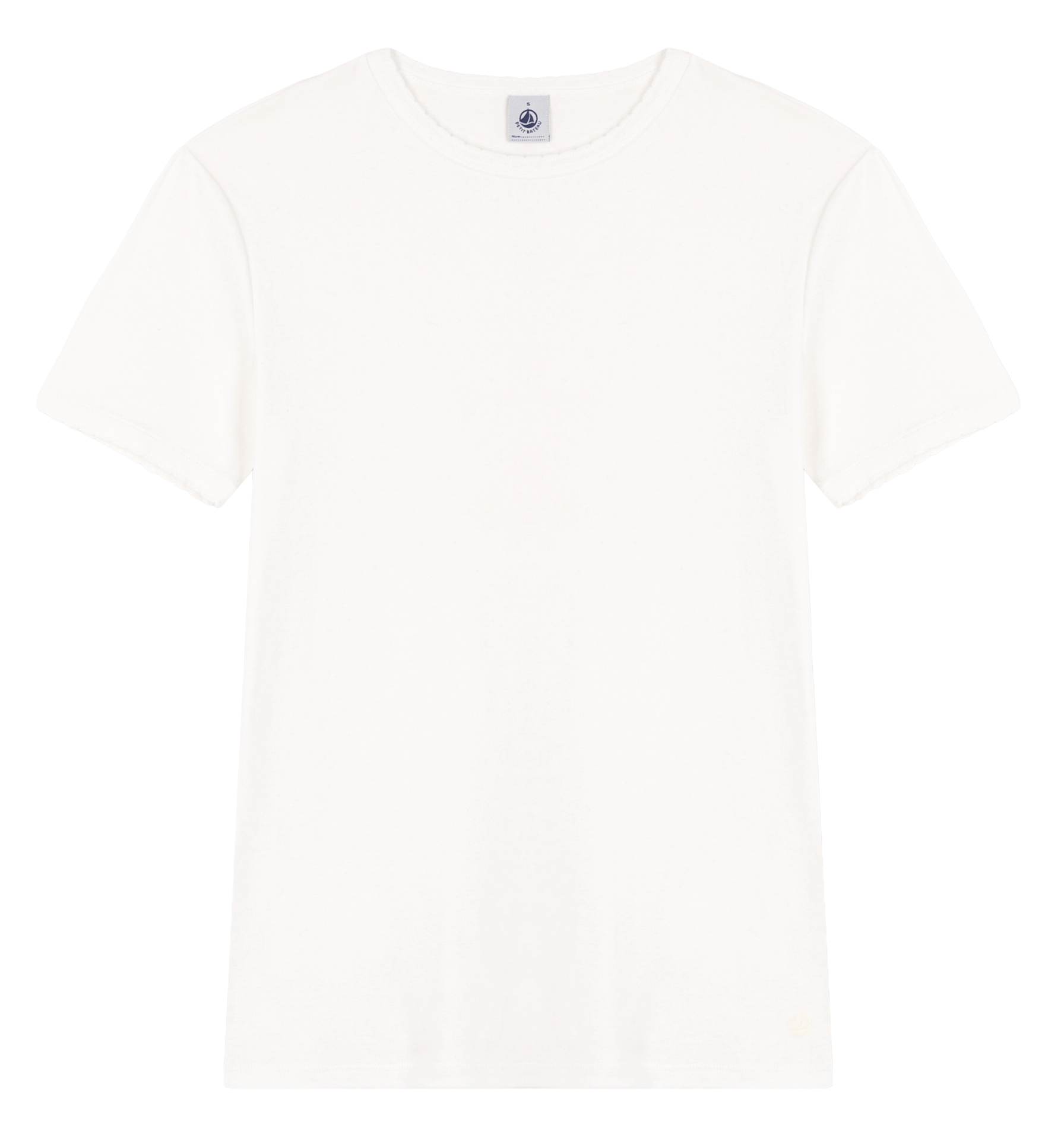 T-shirt met korte mouwen in effen katoen PETIT BATEAU Wit