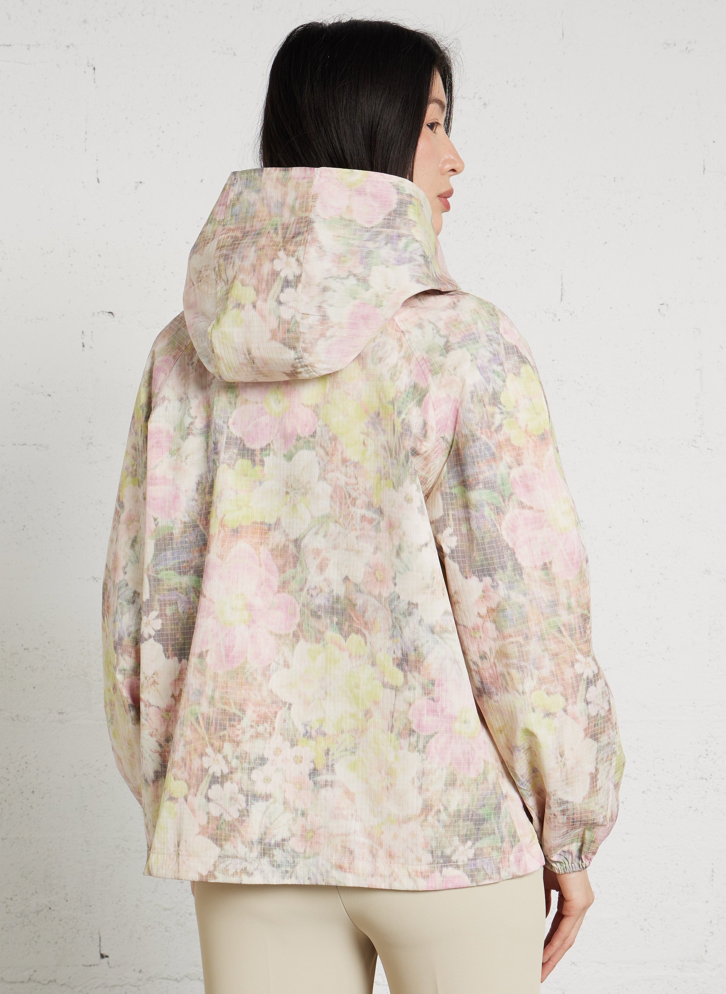 <p>Mit Kapuze bedruckte Jacke</p> DES PETITS HAUTS Mehrfarbig