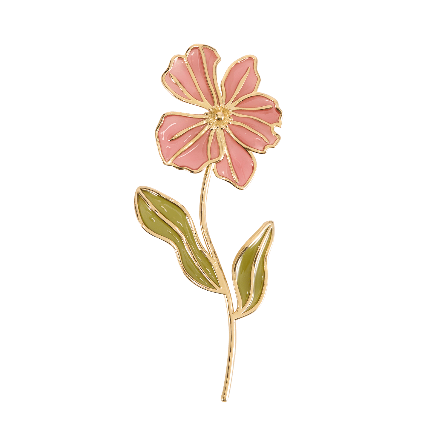 Brosche aus Messing-Mix DES PETITS HAUTS Golden