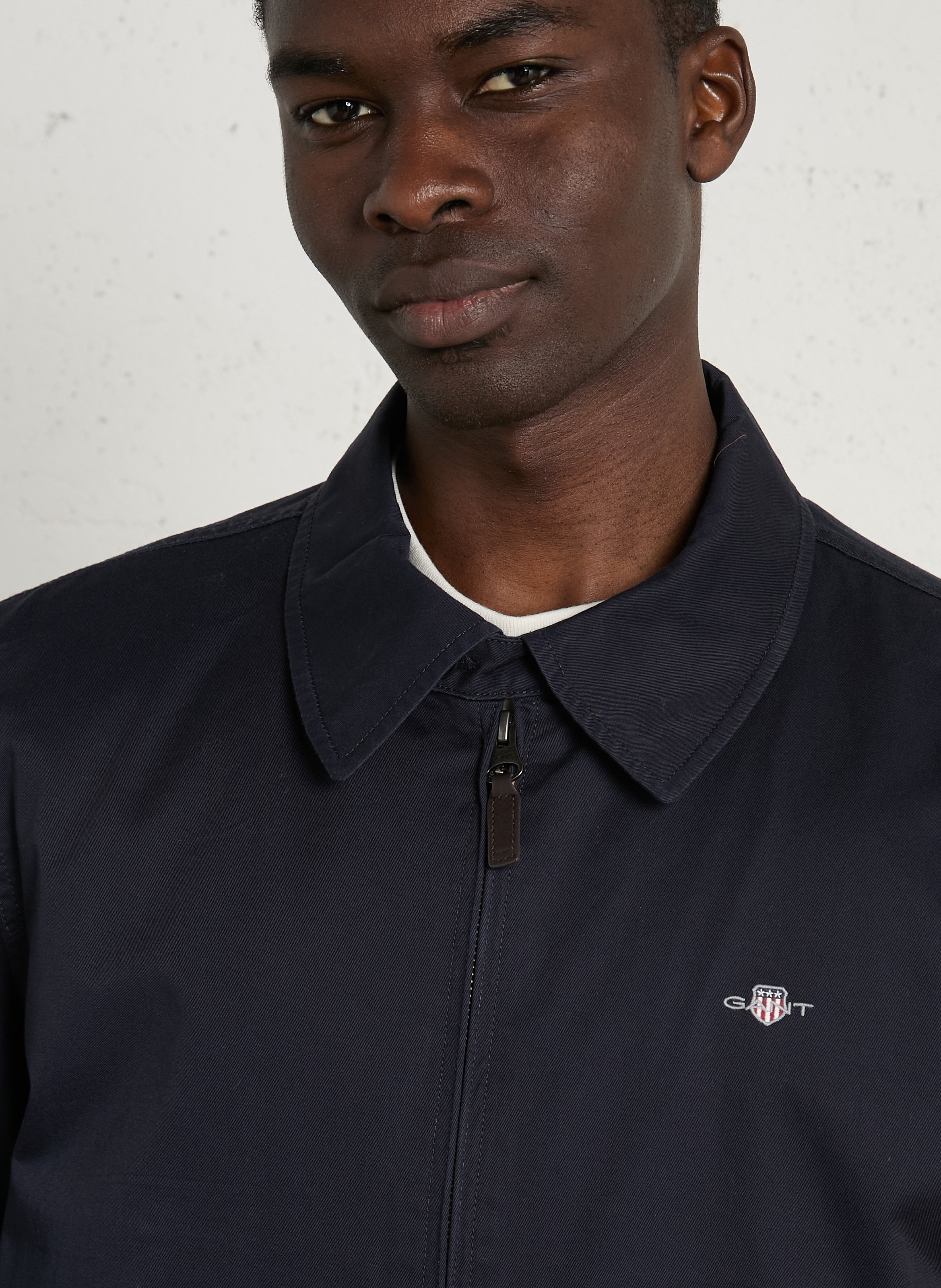 Straight classic co cotton bio jacket GANT Blue