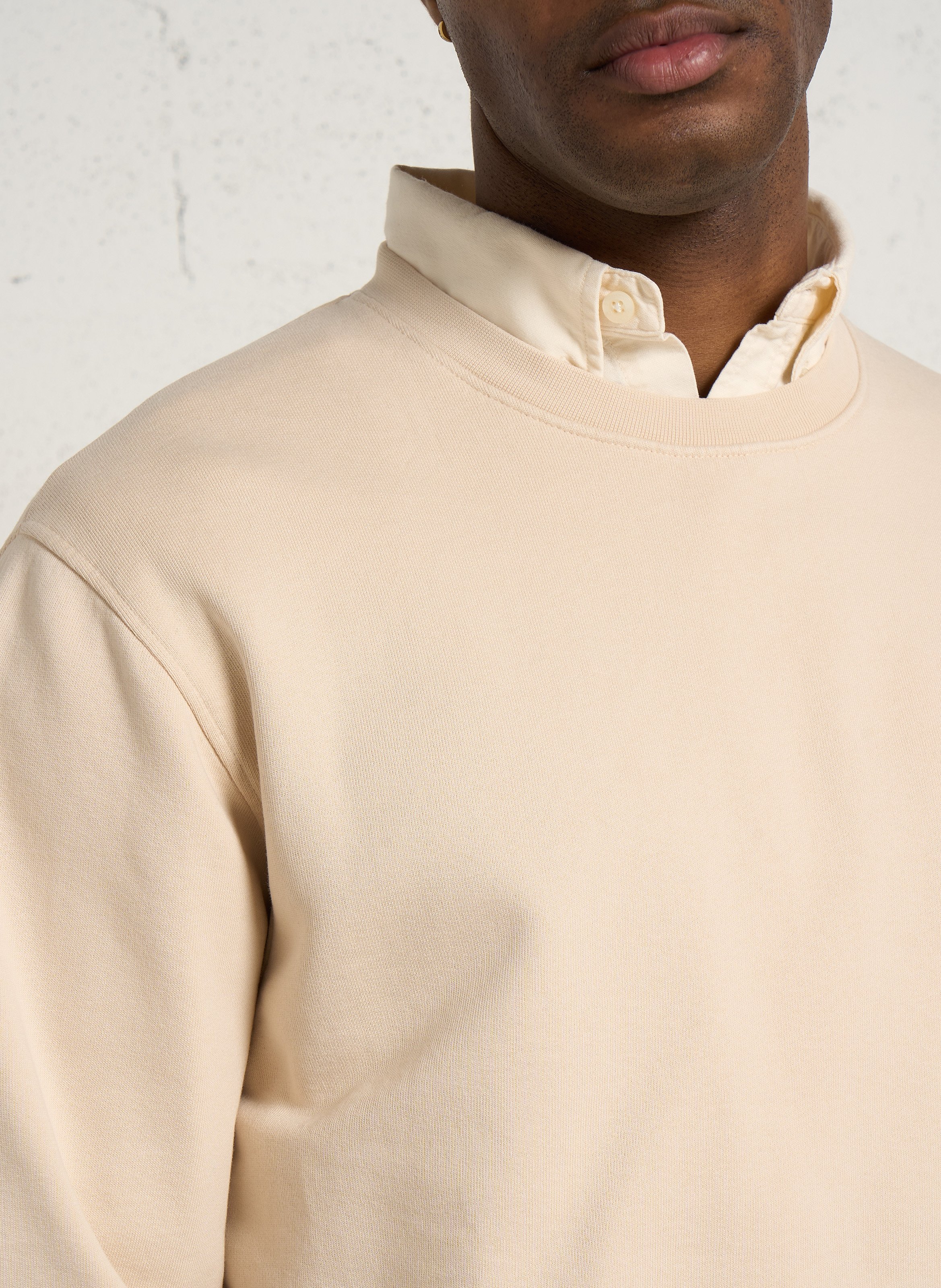 Rundhals-Sweatshirt aus Bio-Baumwolle, Regular Fit COLORFUL STANDARD Weiss