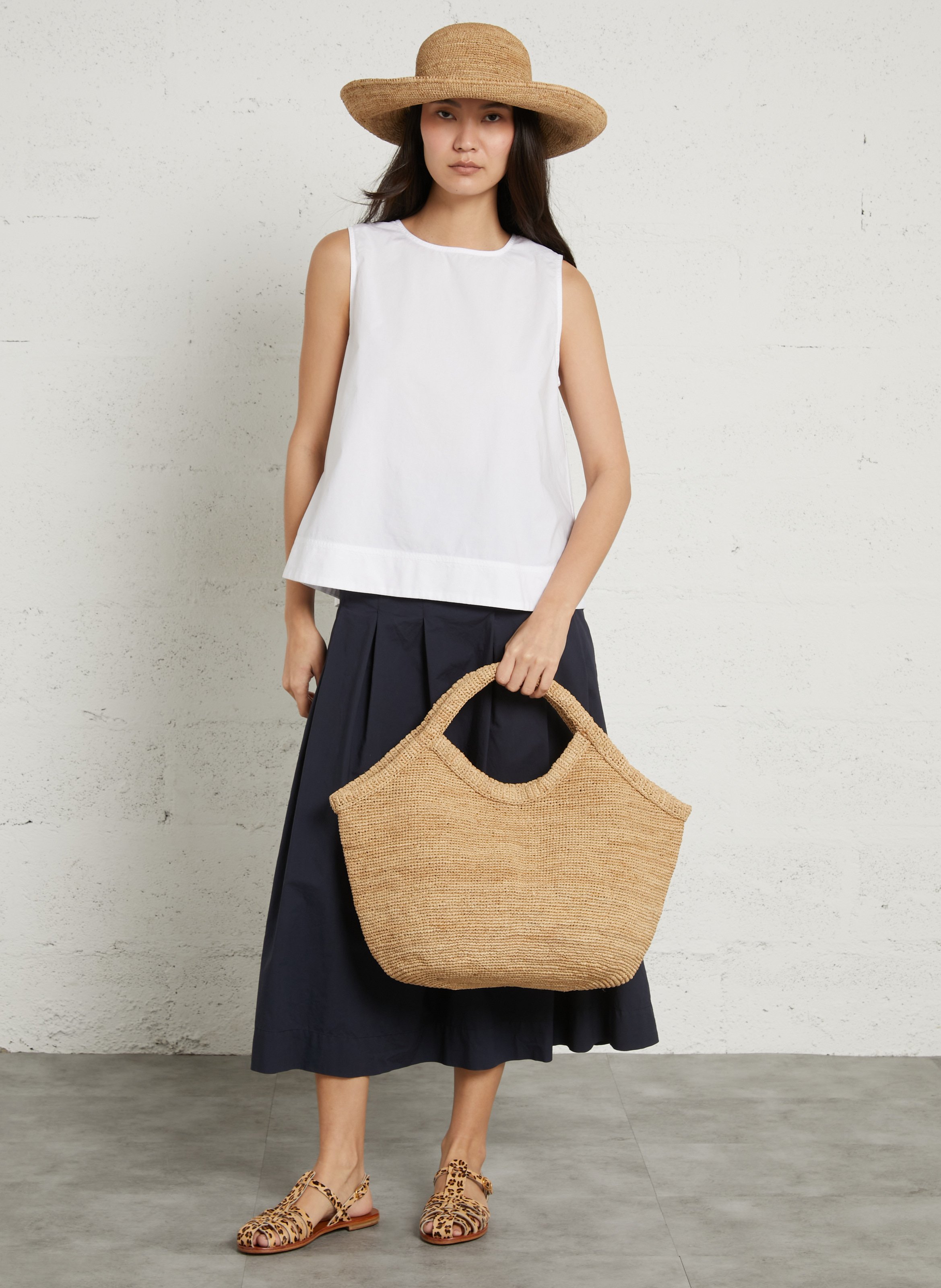 Panier en raphia IBELIV Beige