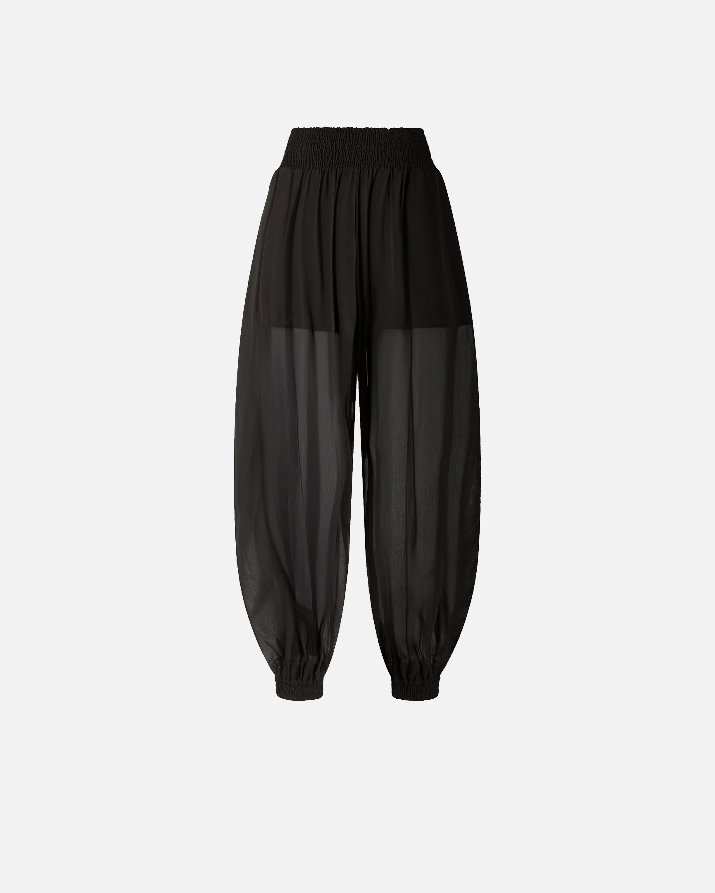 Pantalon ballon semi-transparent PINKO Noir