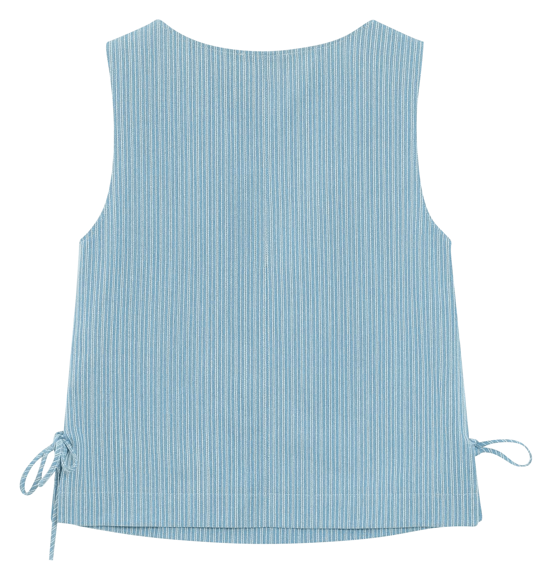 Mouwloze gestreepte wijde top GRACE ET MILA Blauw