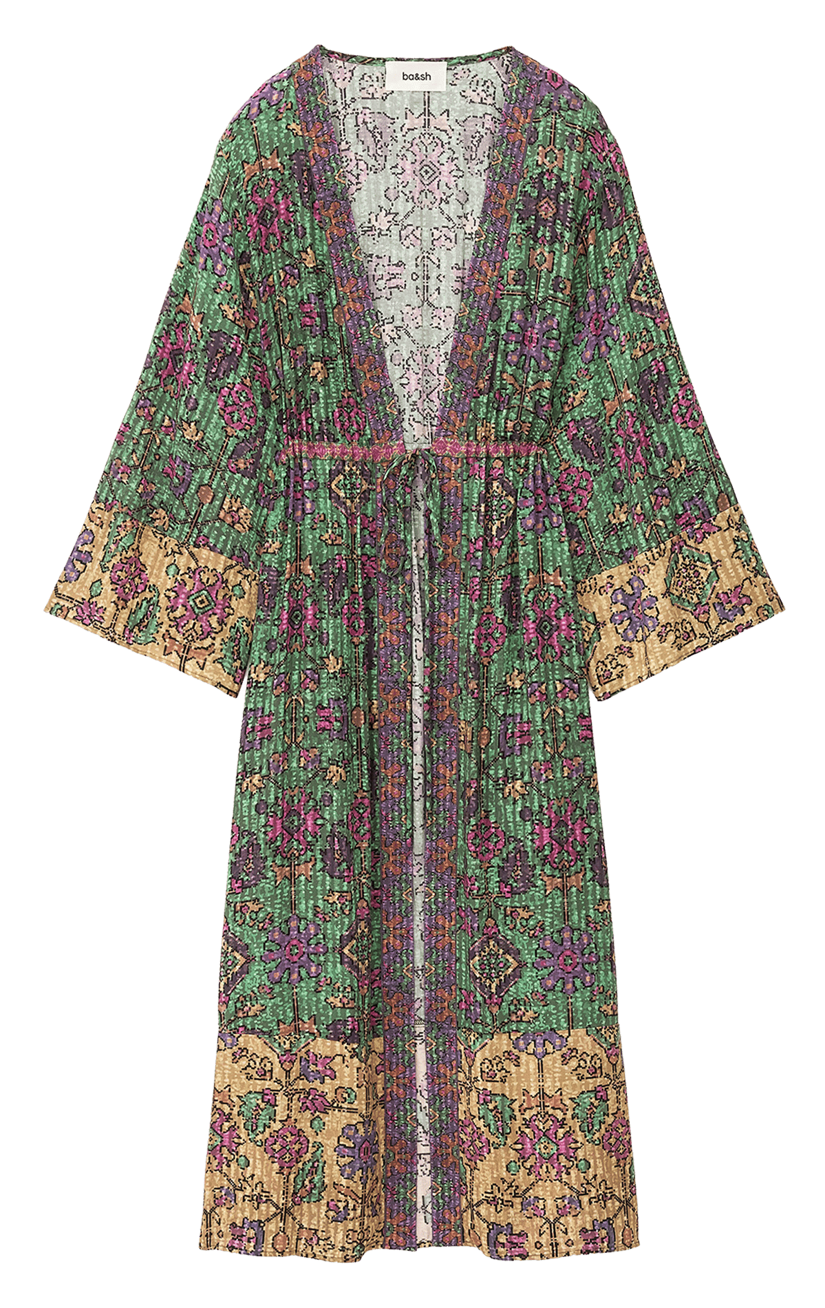 Kimono long imprimé BA&SH Vert