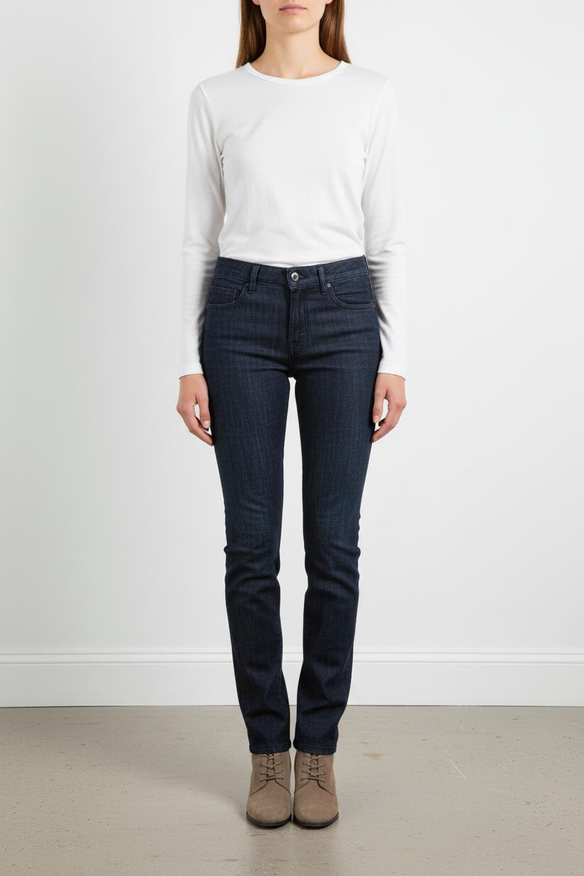 Cropped slim jeans with studs COMPTOIR DES COTONNIERS - Seconde main Blue