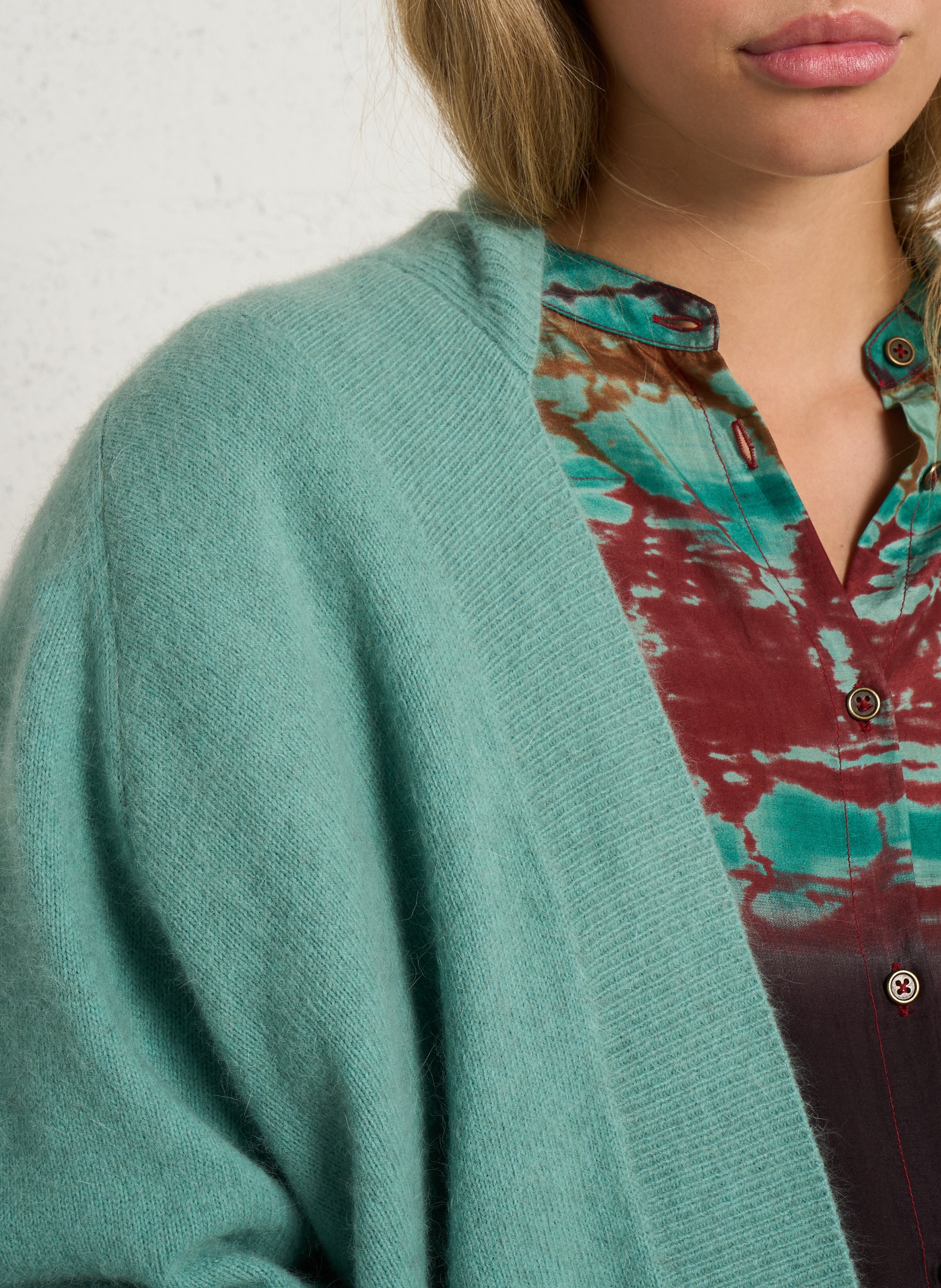 Oversized vest zonder sluiting MES DEMOISELLES Groen