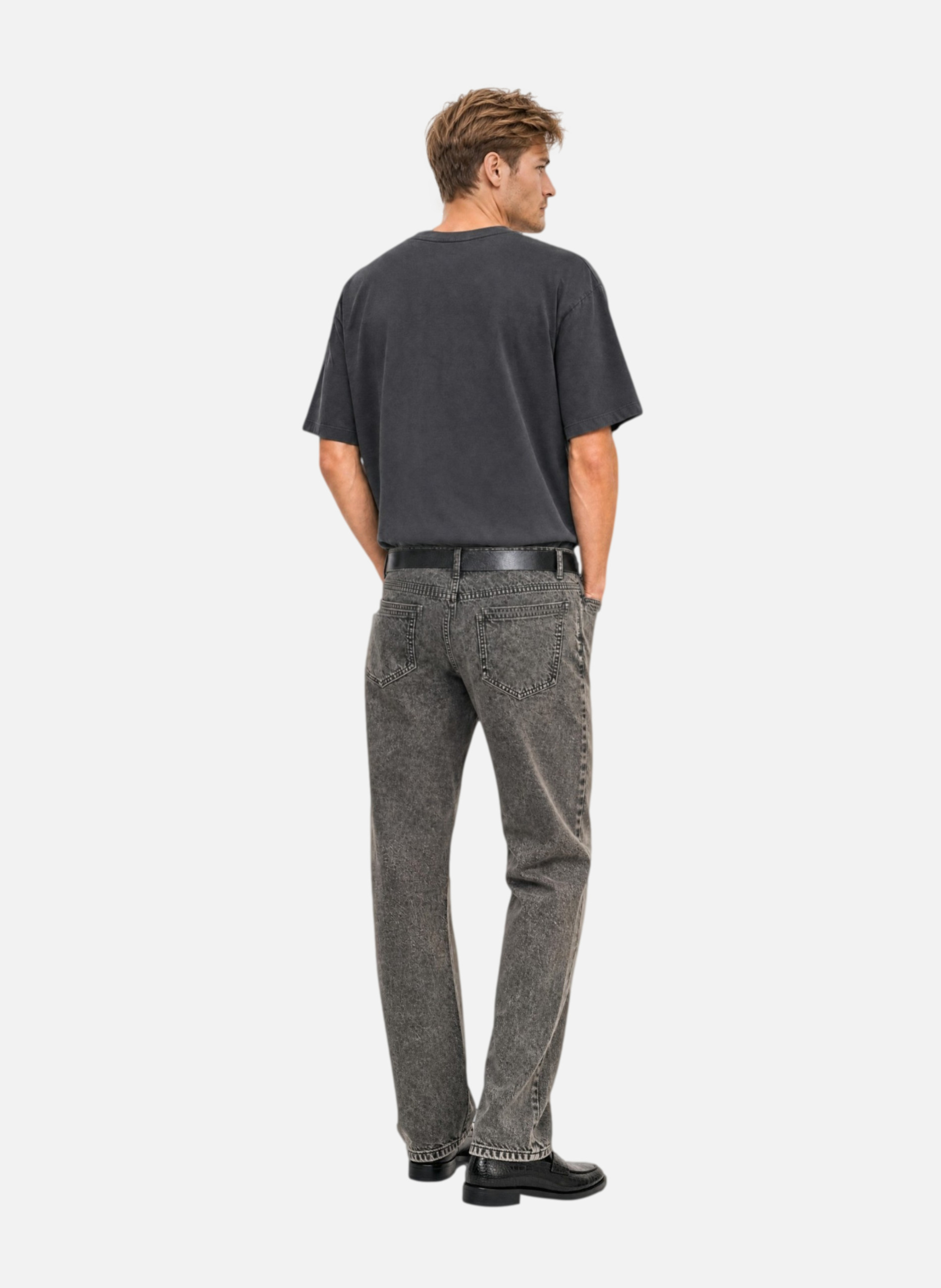 Washed black plain t-shirt THE KOOPLES Black