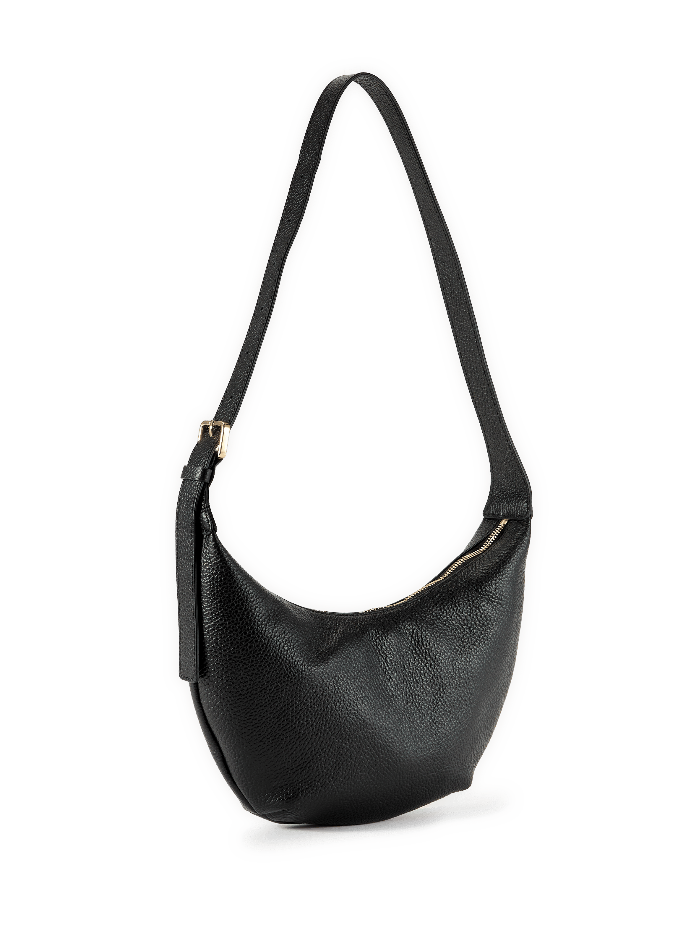 Grained leather banana fanny pack SAISON 1865 Black