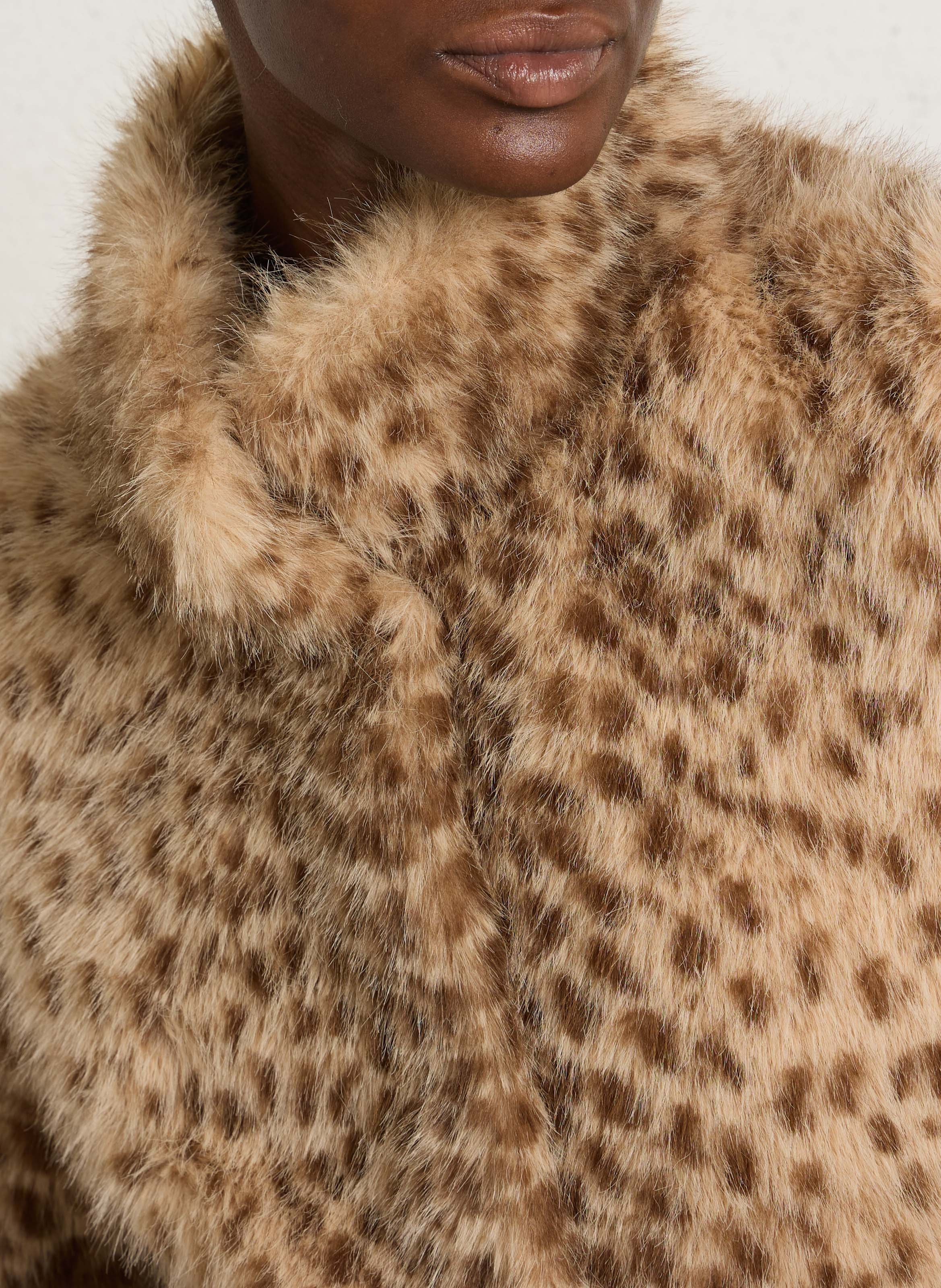 Veste col montant en fausse fourrure BELLEROSE Multicolore