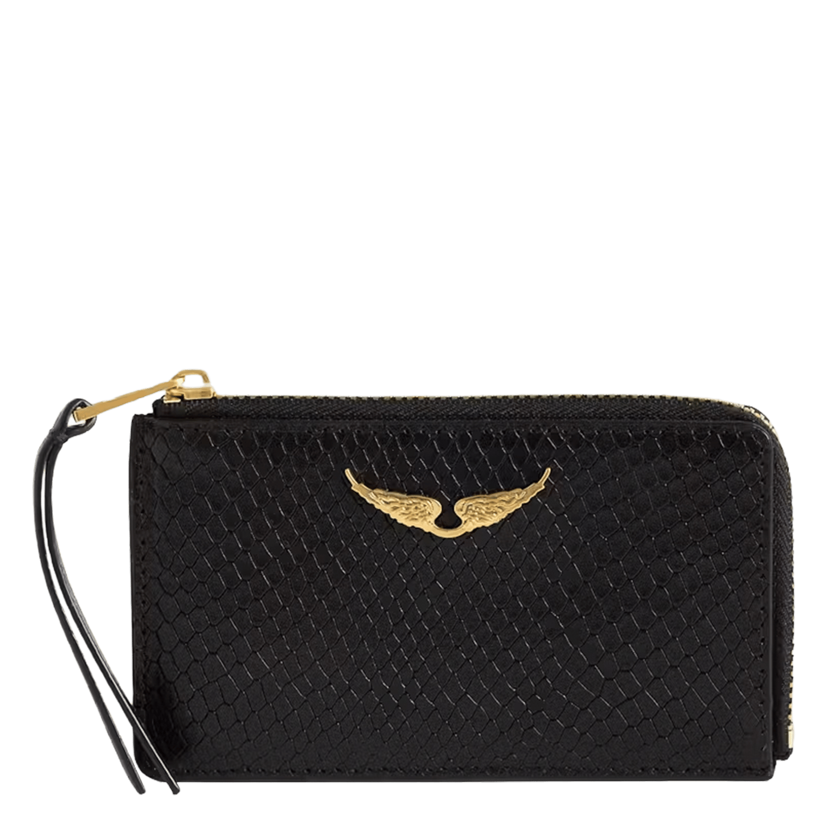 Portefeuilles en cuir effet python ZADIG&VOLTAIRE Noir