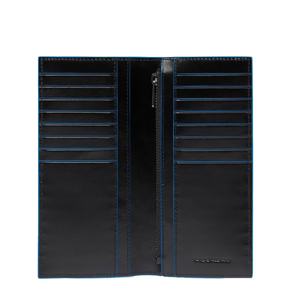 Men's vertical wallet, large PIQUADRO Black