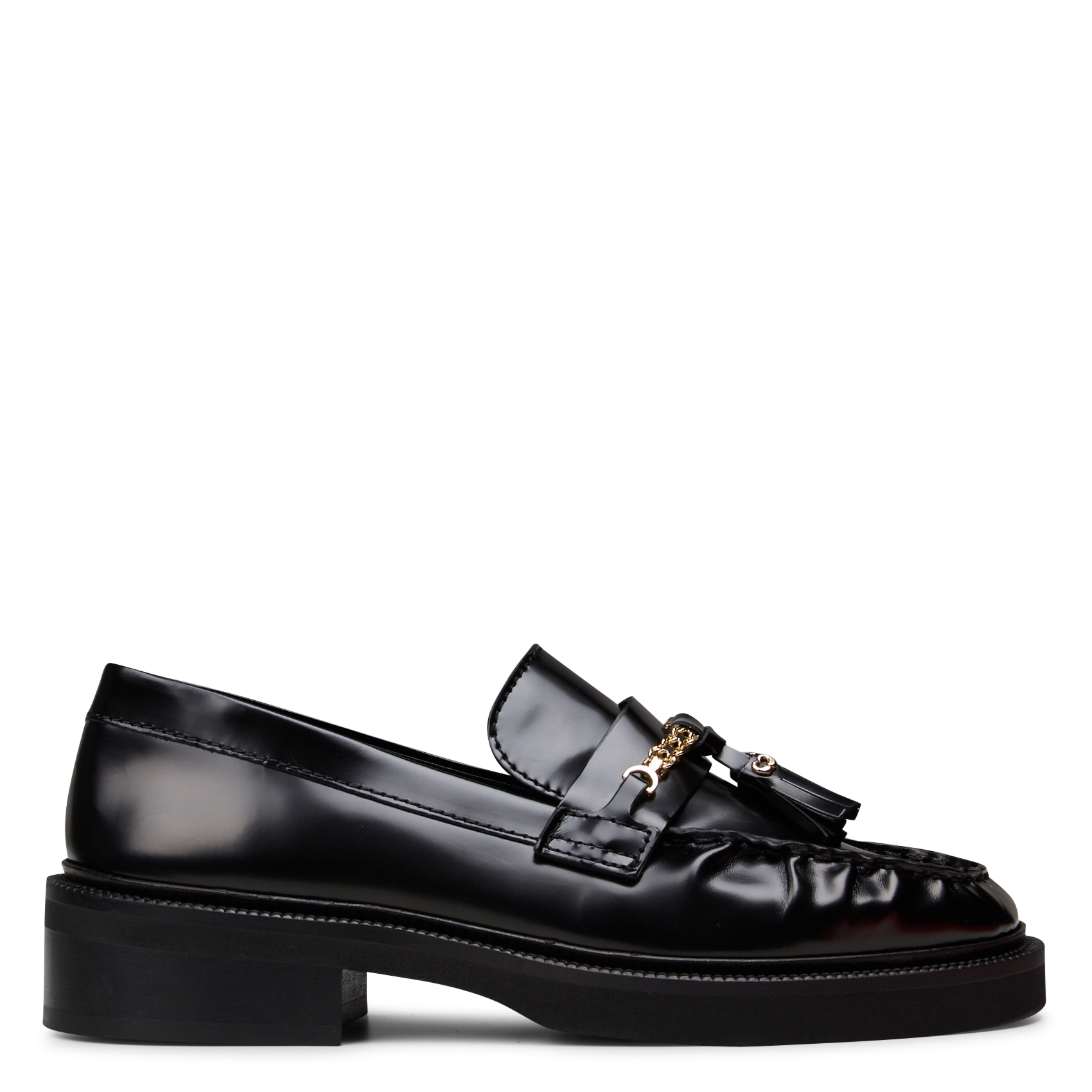 Leather loafers MAJE Black