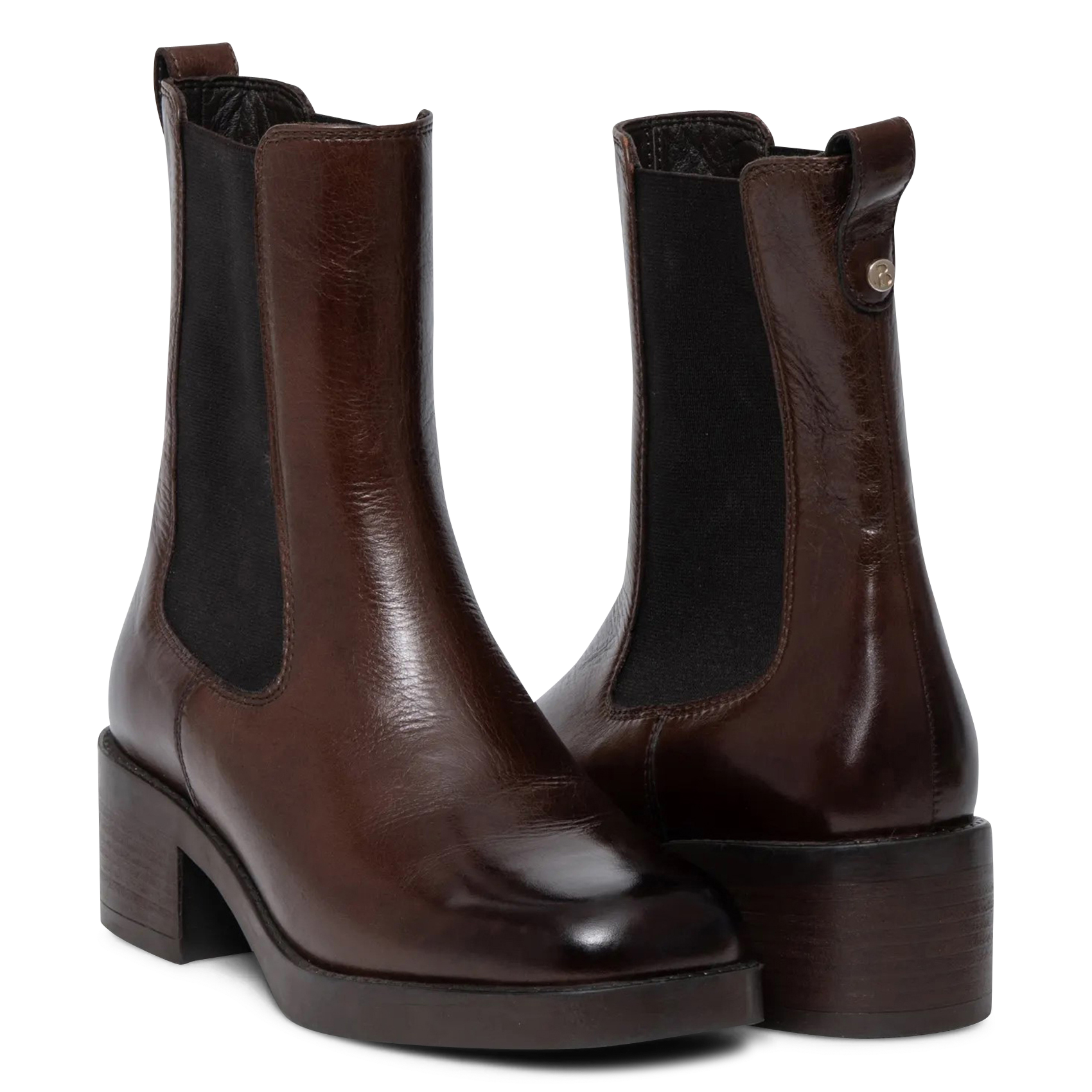 Bottines en cuir | Marron BOCAGE Femme